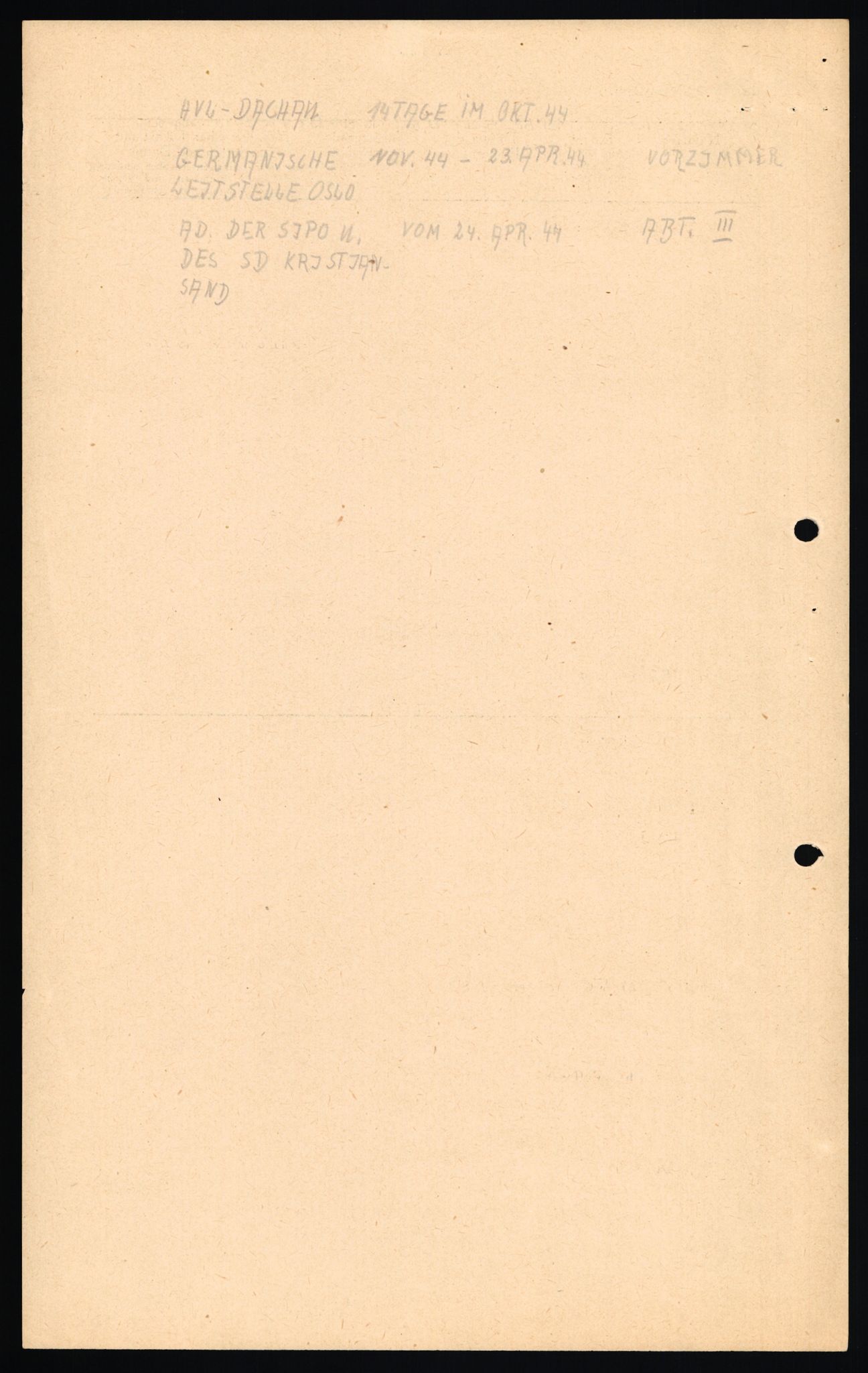 Forsvaret, Forsvarets overkommando II, AV/RA-RAFA-3915/D/Db/L0001: CI Questionaires. Tyske okkupasjonsstyrker i Norge. Tyskere., 1945-1946, p. 9