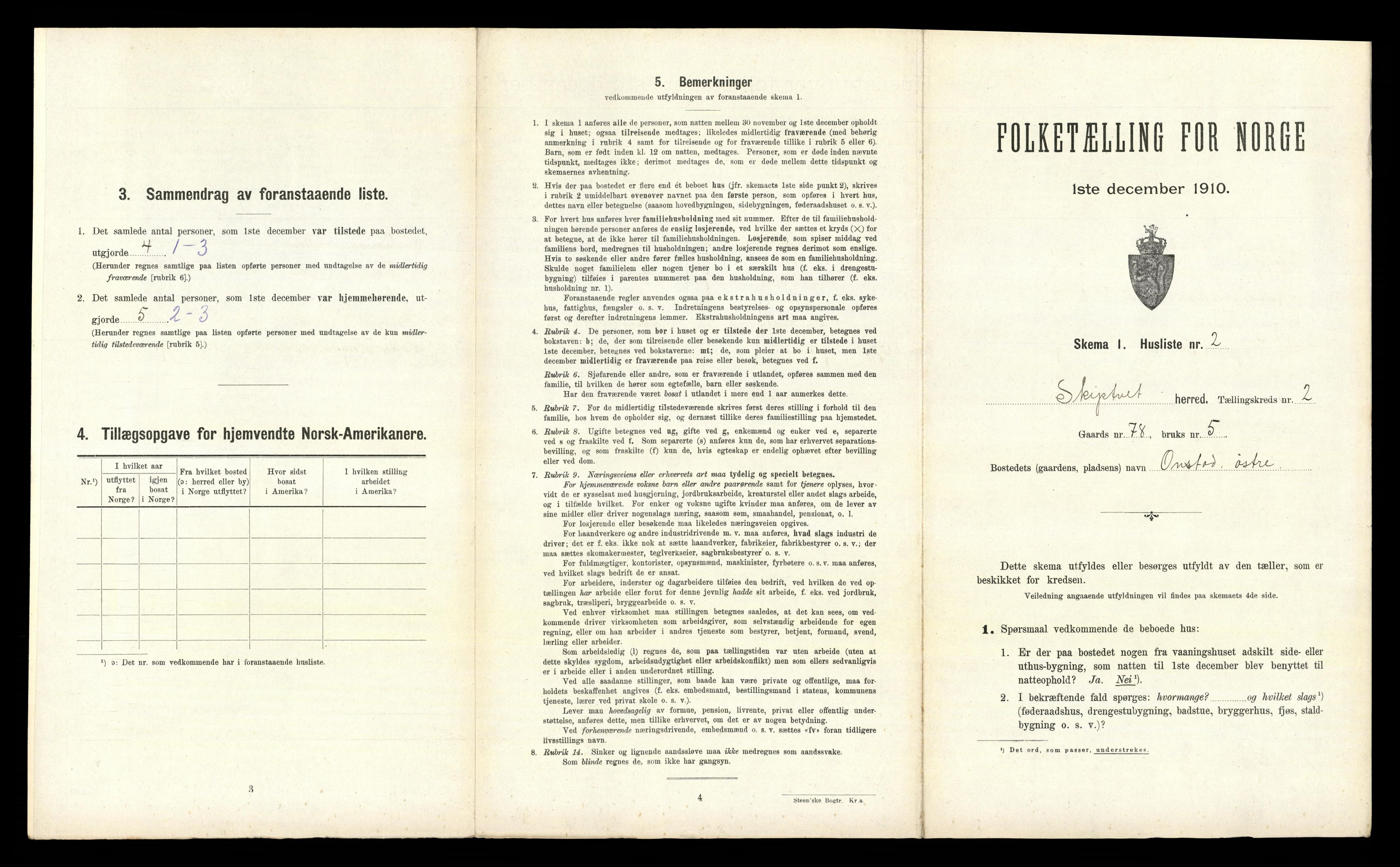 RA, 1910 census for Skiptvet, 1910, p. 155