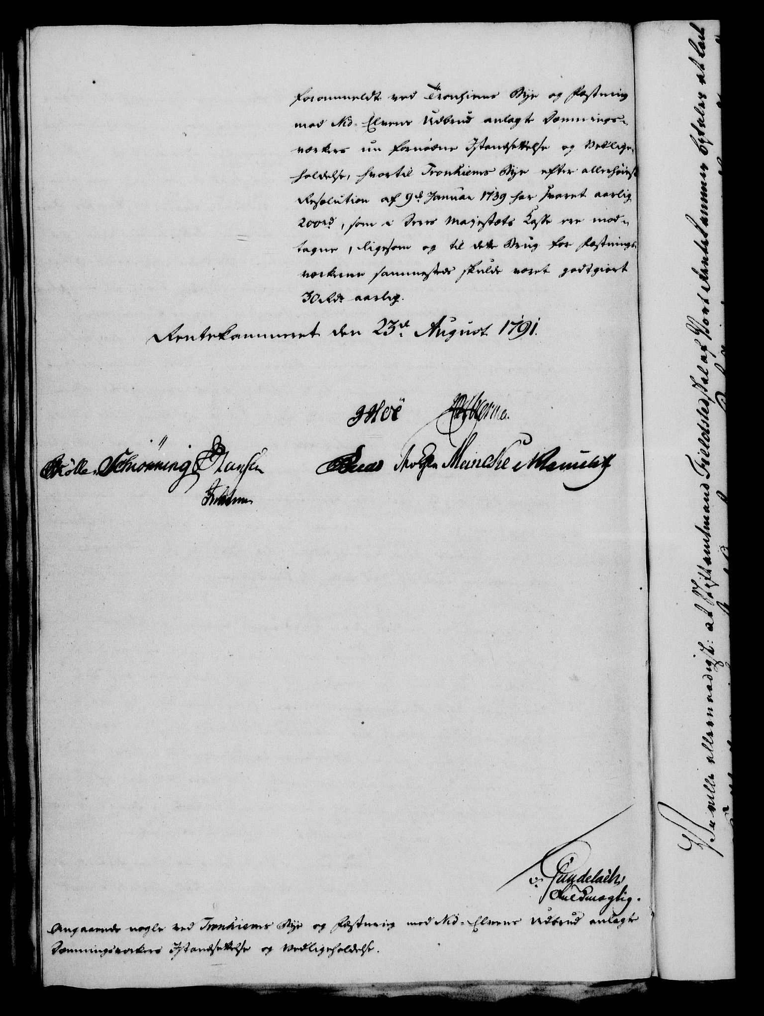 Rentekammeret, Kammerkanselliet, RA/EA-3111/G/Gf/Gfa/L0073: Norsk relasjons- og resolusjonsprotokoll (merket RK 52.73), 1791, p. 376
