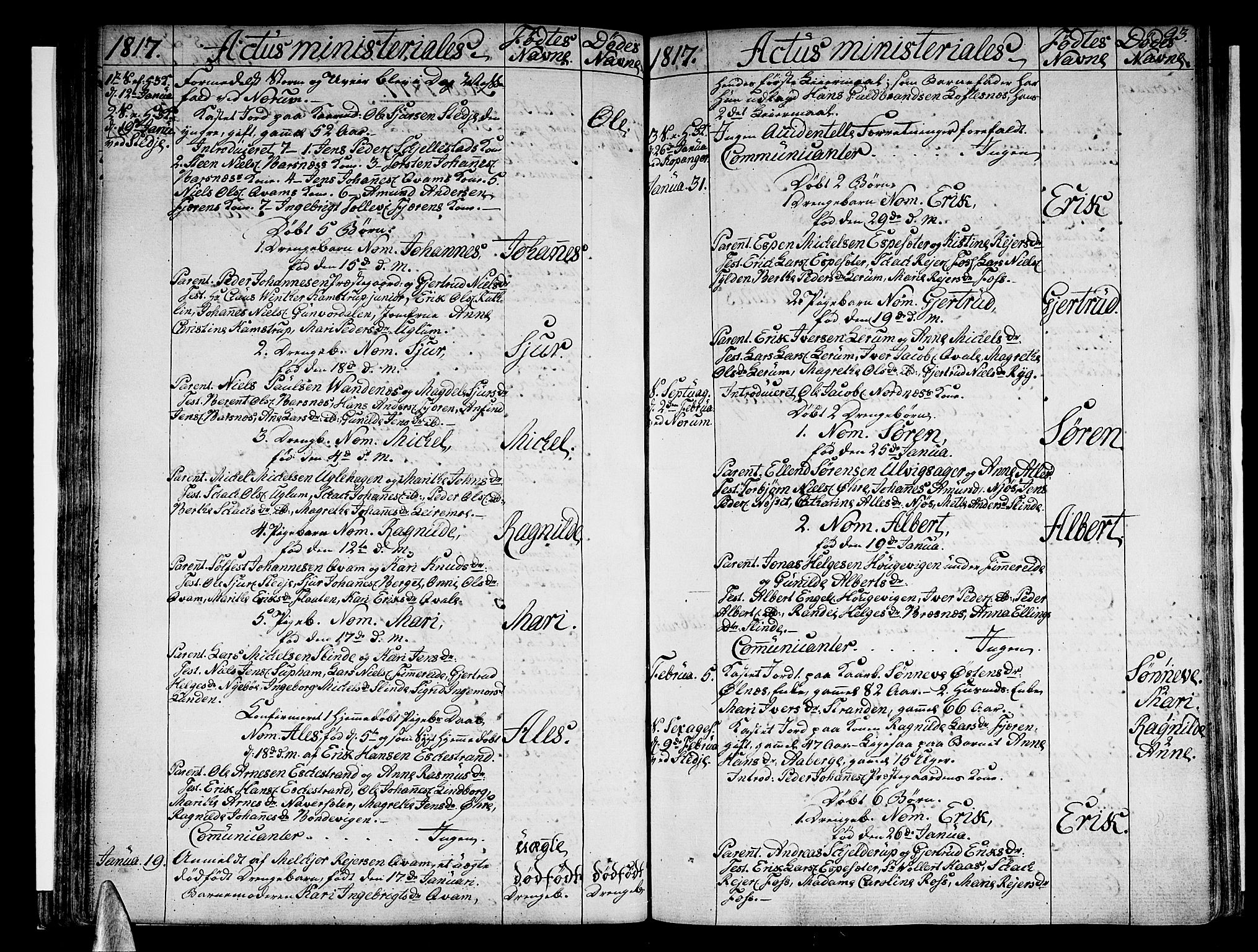Sogndal sokneprestembete, SAB/A-81301/H/Haa/Haaa/L0009: Parish register (official) no. A 9, 1809-1821, p. 93