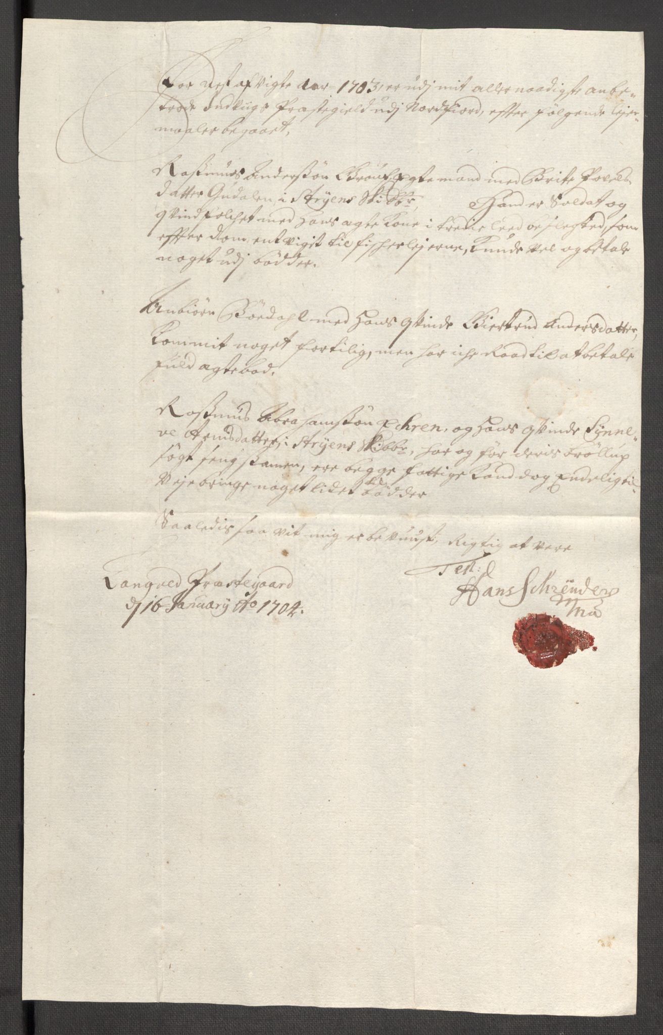 Rentekammeret inntil 1814, Reviderte regnskaper, Fogderegnskap, AV/RA-EA-4092/R53/L3427: Fogderegnskap Sunn- og Nordfjord, 1703, p. 236