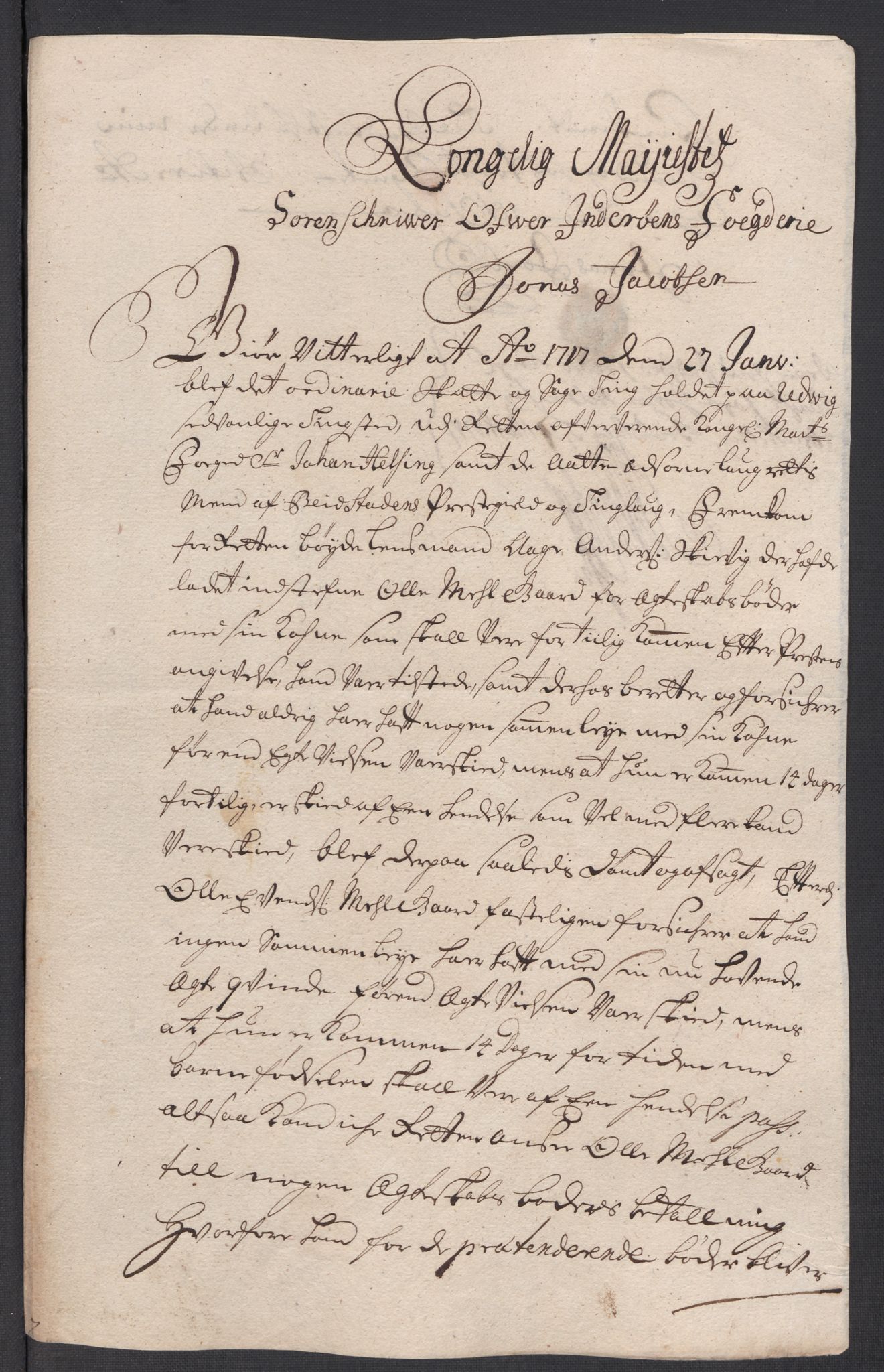 Rentekammeret inntil 1814, Reviderte regnskaper, Fogderegnskap, AV/RA-EA-4092/R63/L4325: Fogderegnskap Inderøy, 1717, p. 229