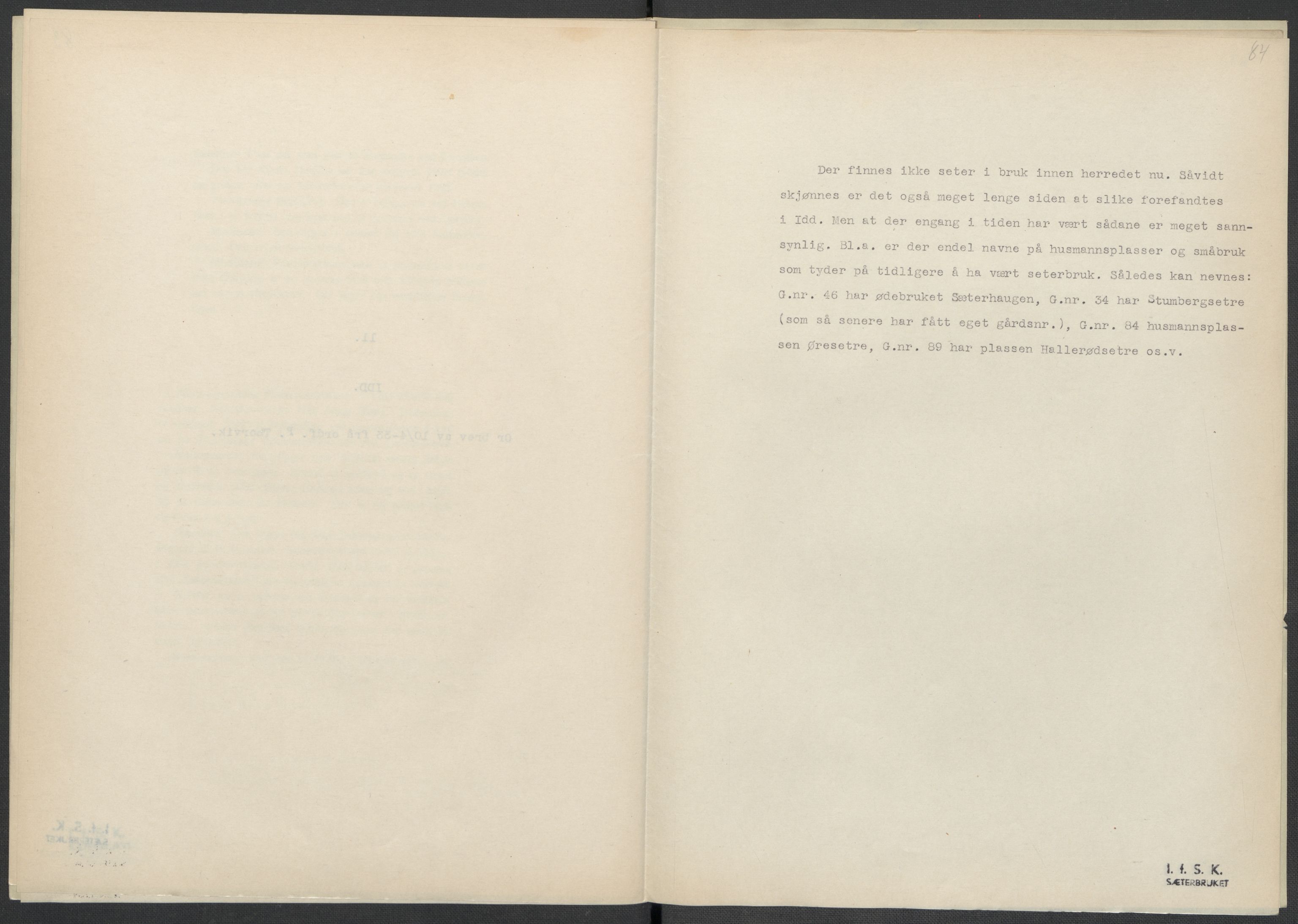 Instituttet for sammenlignende kulturforskning, RA/PA-0424/F/Fc/L0002/0001: Eske B2: / Østfold (perm I), 1932-1935, p. 84