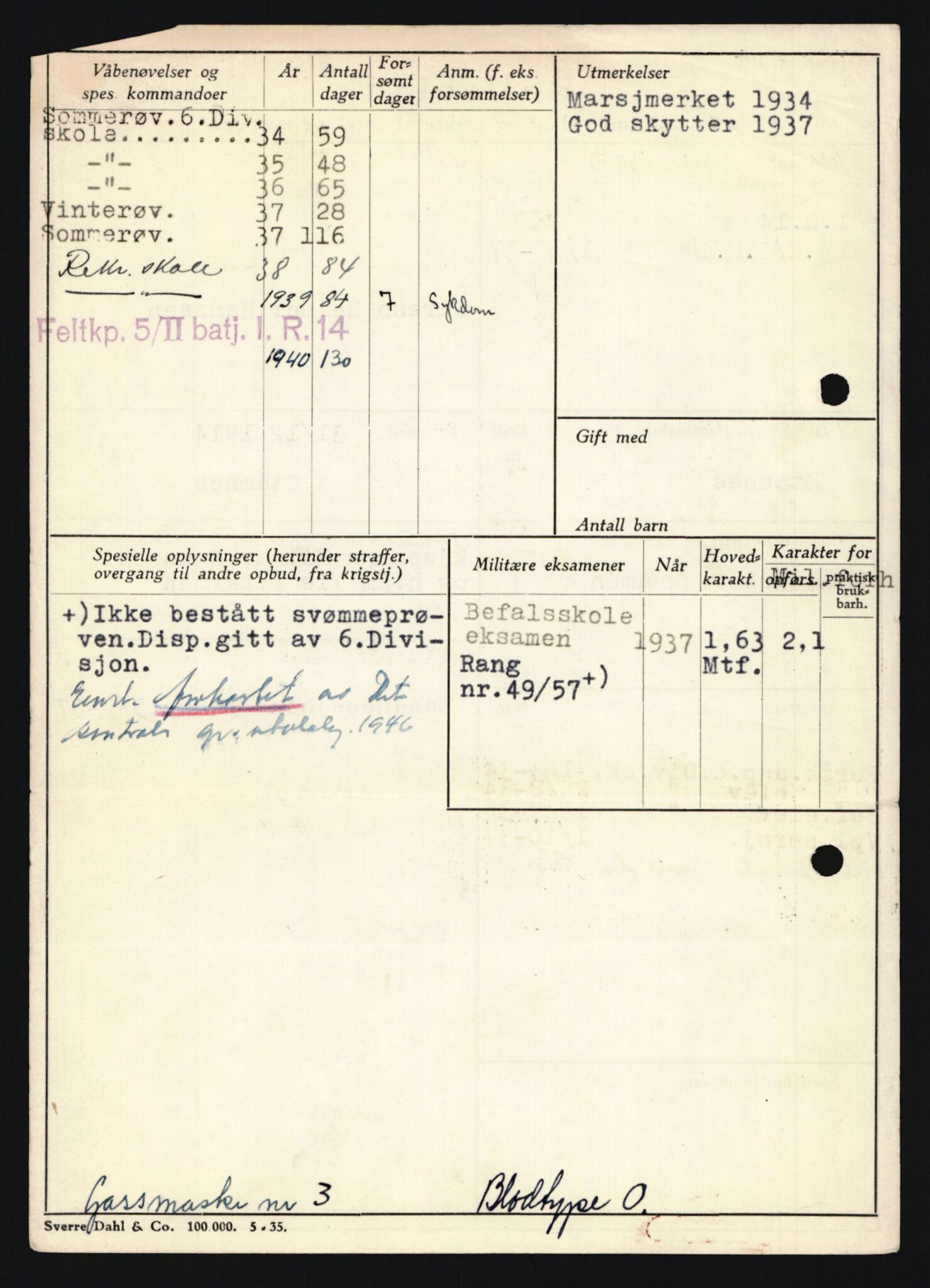 Forsvaret, Sør-Hålogaland landforsvar, AV/RA-RAFA-2552/P/Pa/L0302: Personellmapper for slettet personell, yrkesbefal og vernepliktig befal, født 1913-1916, 1932-1976, p. 200