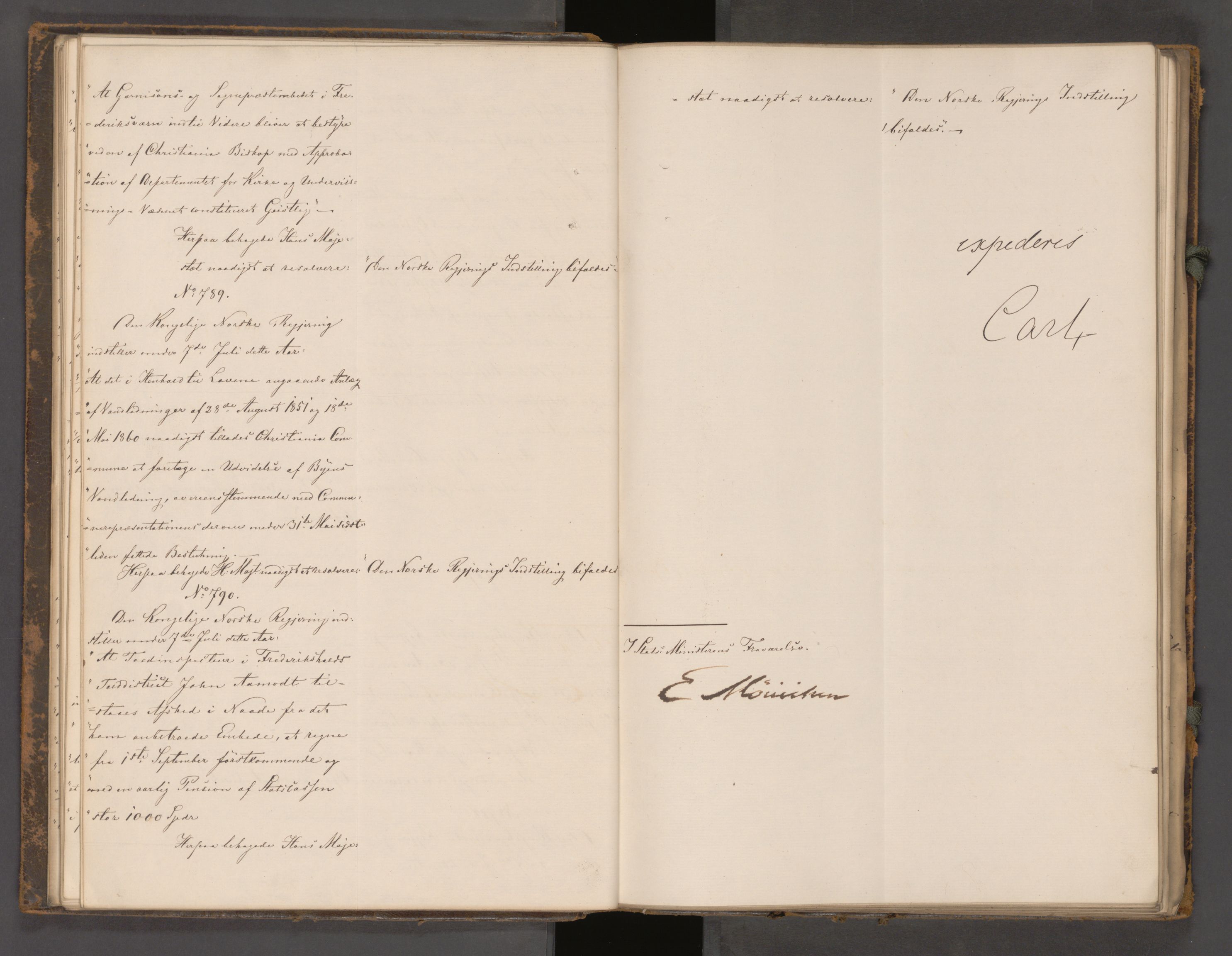 Statsrådssekretariatet, AV/RA-S-1001/A/Ab/L0104: Kgl. res. nr. 724-1001b, 2. halvår, 1865