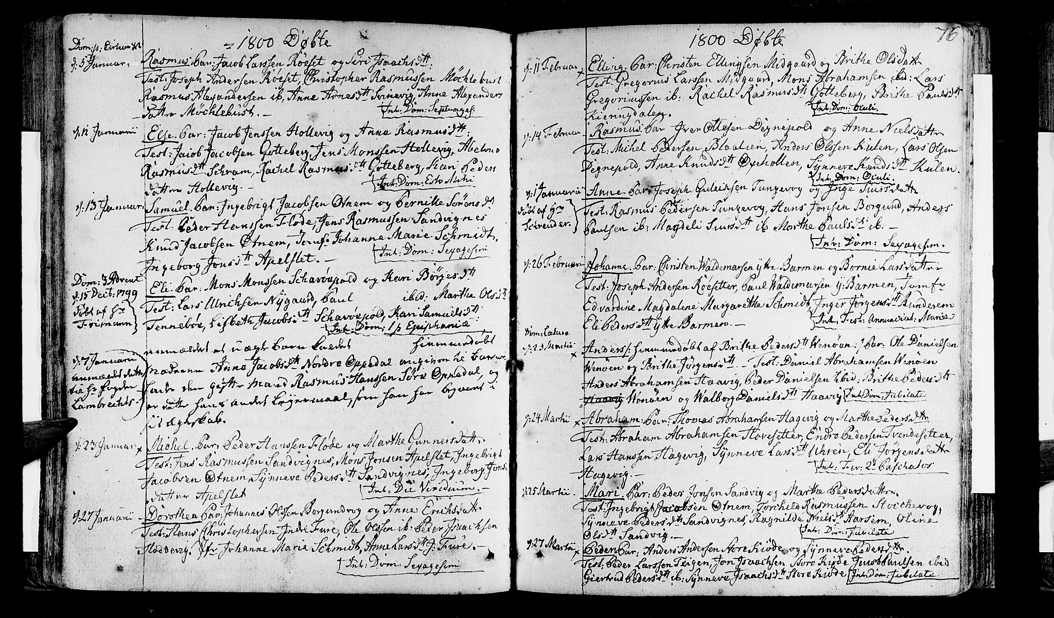 Selje sokneprestembete, AV/SAB-A-99938/H/Ha/Haa/Haaa: Parish register (official) no. A 6, 1782-1806, p. 76