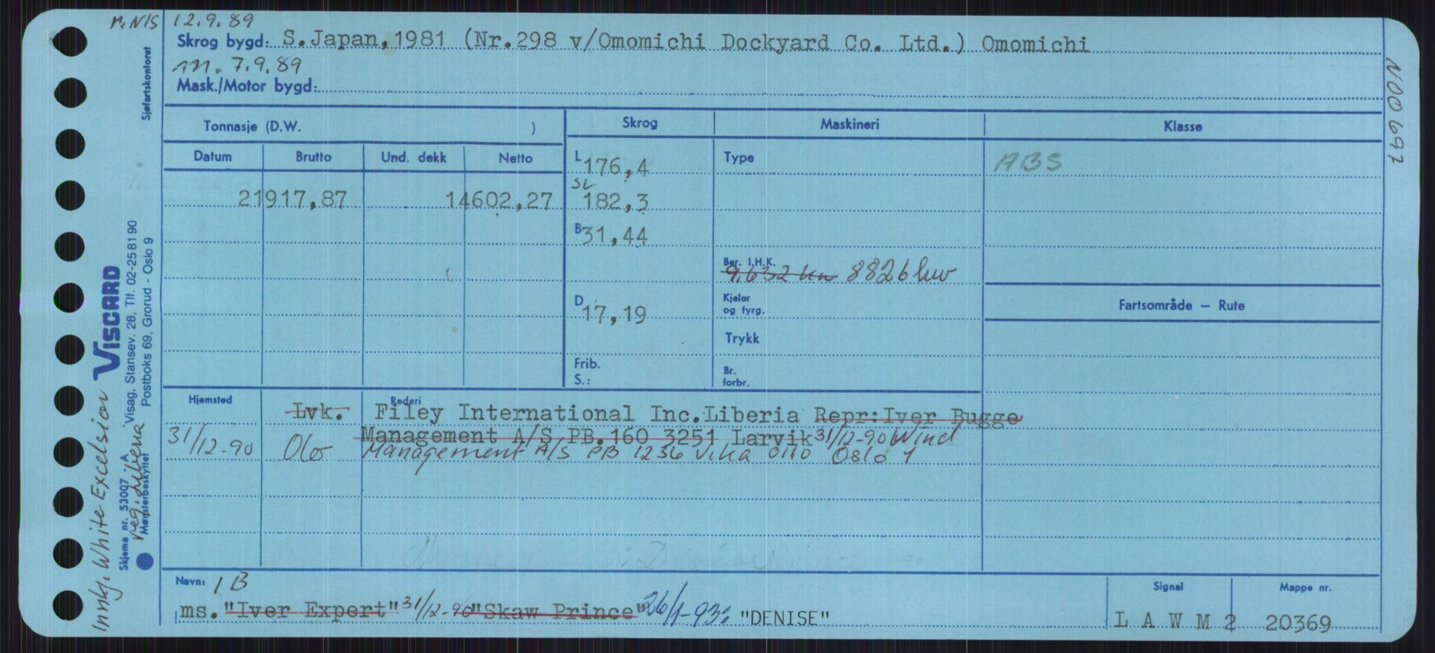 Sjøfartsdirektoratet med forløpere, Skipsmålingen, AV/RA-S-1627/H/Ha/L0001/0002: Fartøy, A-Eig / Fartøy Bjør-Eig, p. 811