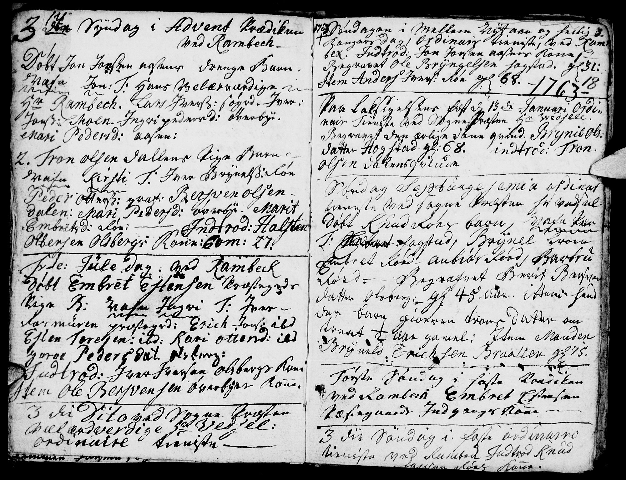 Tynset prestekontor, AV/SAH-PREST-058/H/Ha/Haa/L0005: Parish register (official) no. 5, 1761-1776, p. 17-18