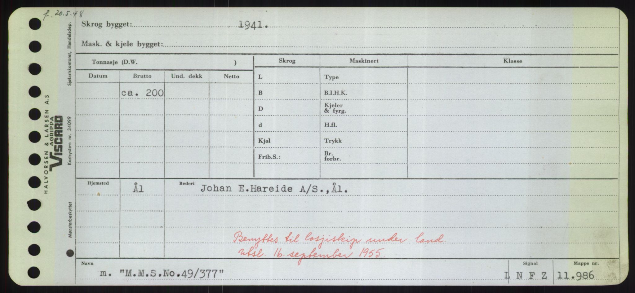 Sjøfartsdirektoratet med forløpere, Skipsmålingen, RA/S-1627/H/Hd/L0024: Fartøy, M-Mim, p. 9