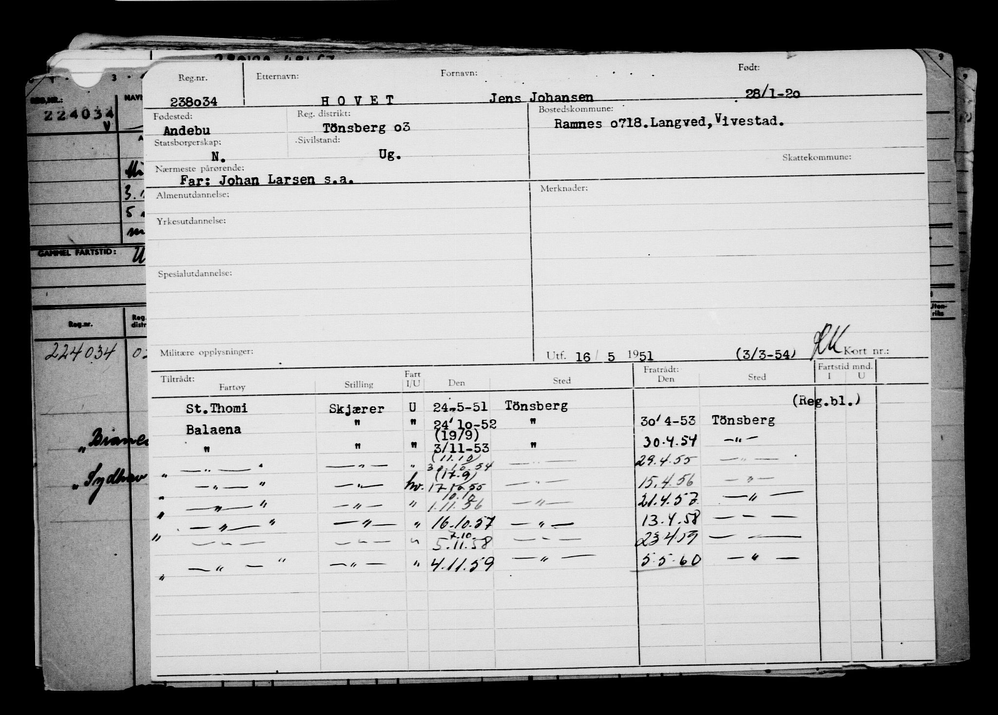 Direktoratet for sjømenn, AV/RA-S-3545/G/Gb/L0176: Hovedkort, 1920, p. 440