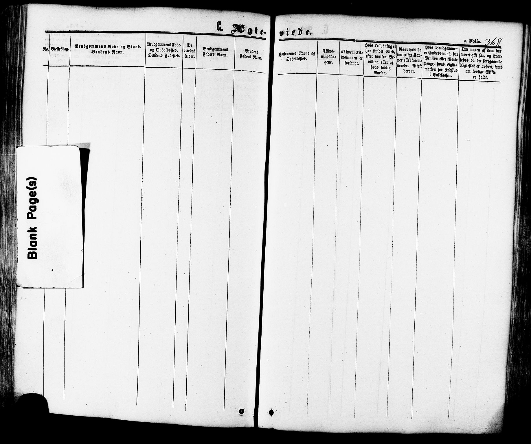 Ministerialprotokoller, klokkerbøker og fødselsregistre - Sør-Trøndelag, AV/SAT-A-1456/665/L0772: Parish register (official) no. 665A07, 1856-1878, p. 368