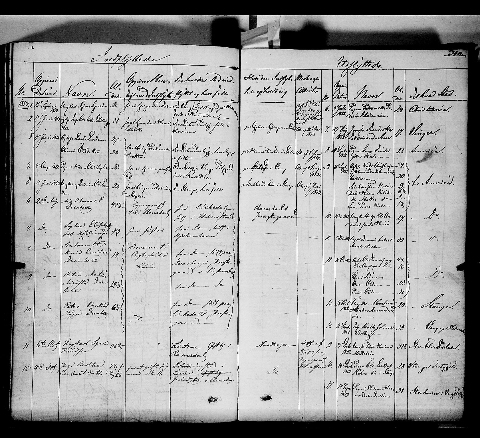 Romedal prestekontor, SAH/PREST-004/K/L0004: Parish register (official) no. 4, 1847-1861, p. 340