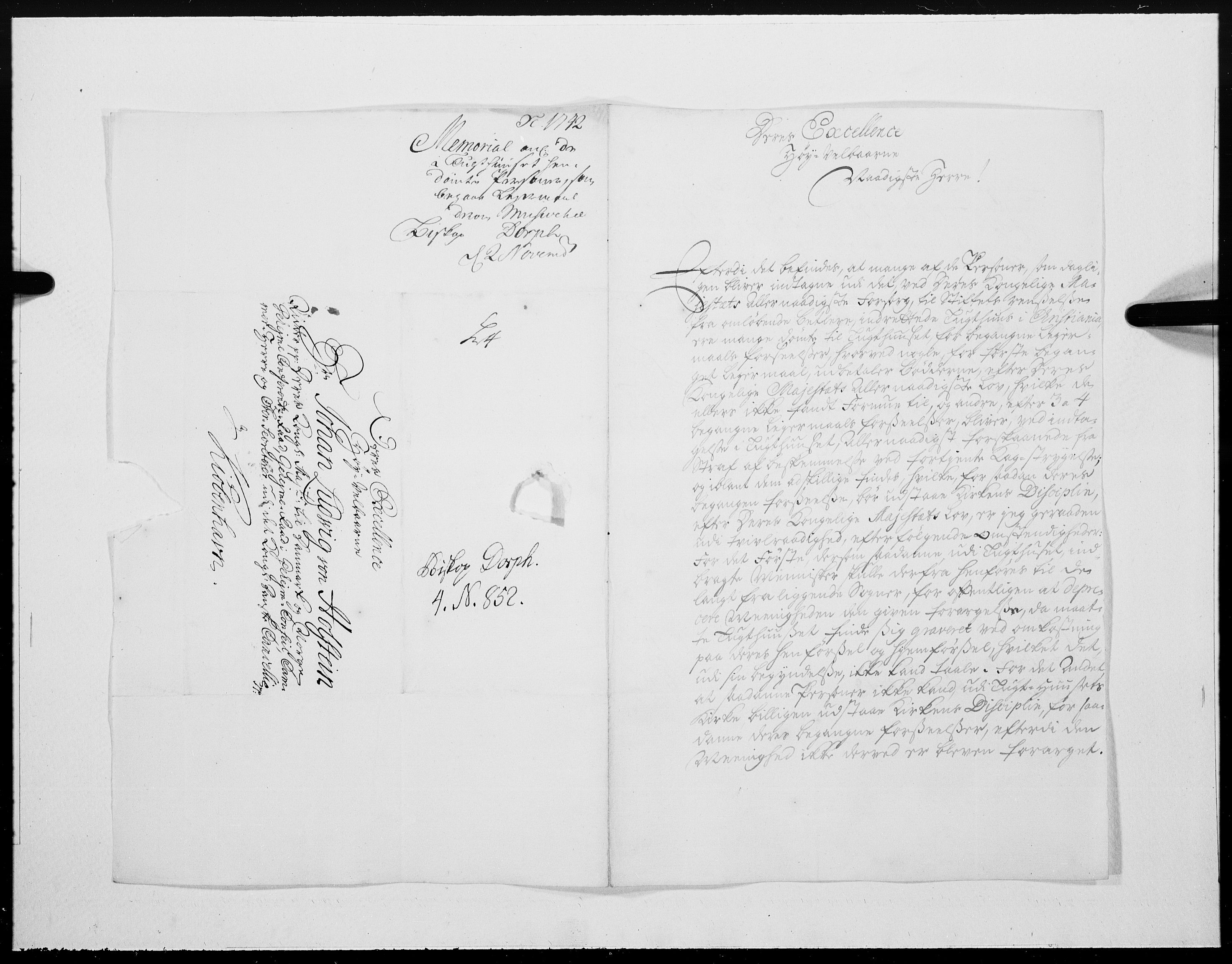 Danske Kanselli 1572-1799, RA/EA-3023/F/Fc/Fcc/Fcca/L0136: Norske innlegg 1572-1799, 1742, p. 373