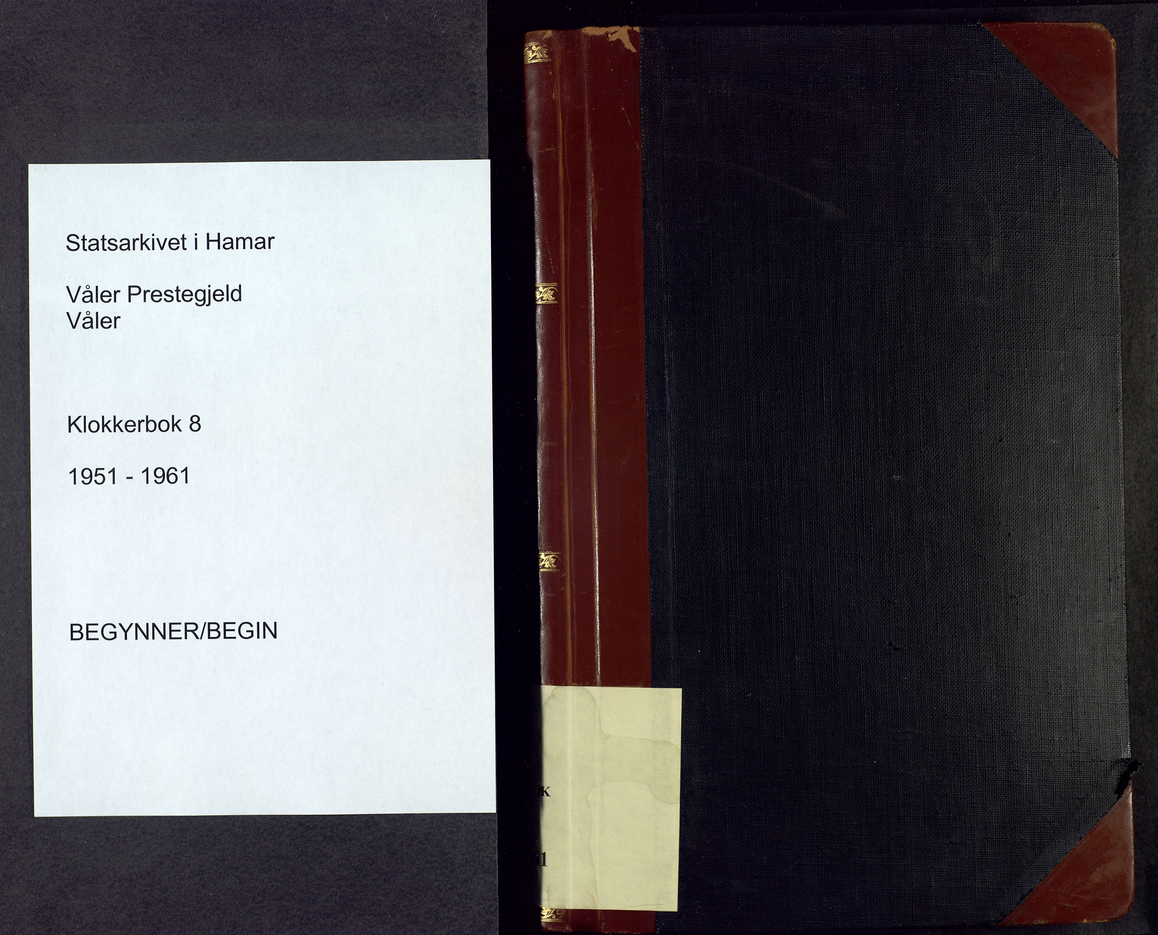 Våler prestekontor, Hedmark, AV/SAH-PREST-040/H/Ha/Hab/L0008: Parish register (copy) no. 8, 1951-1961