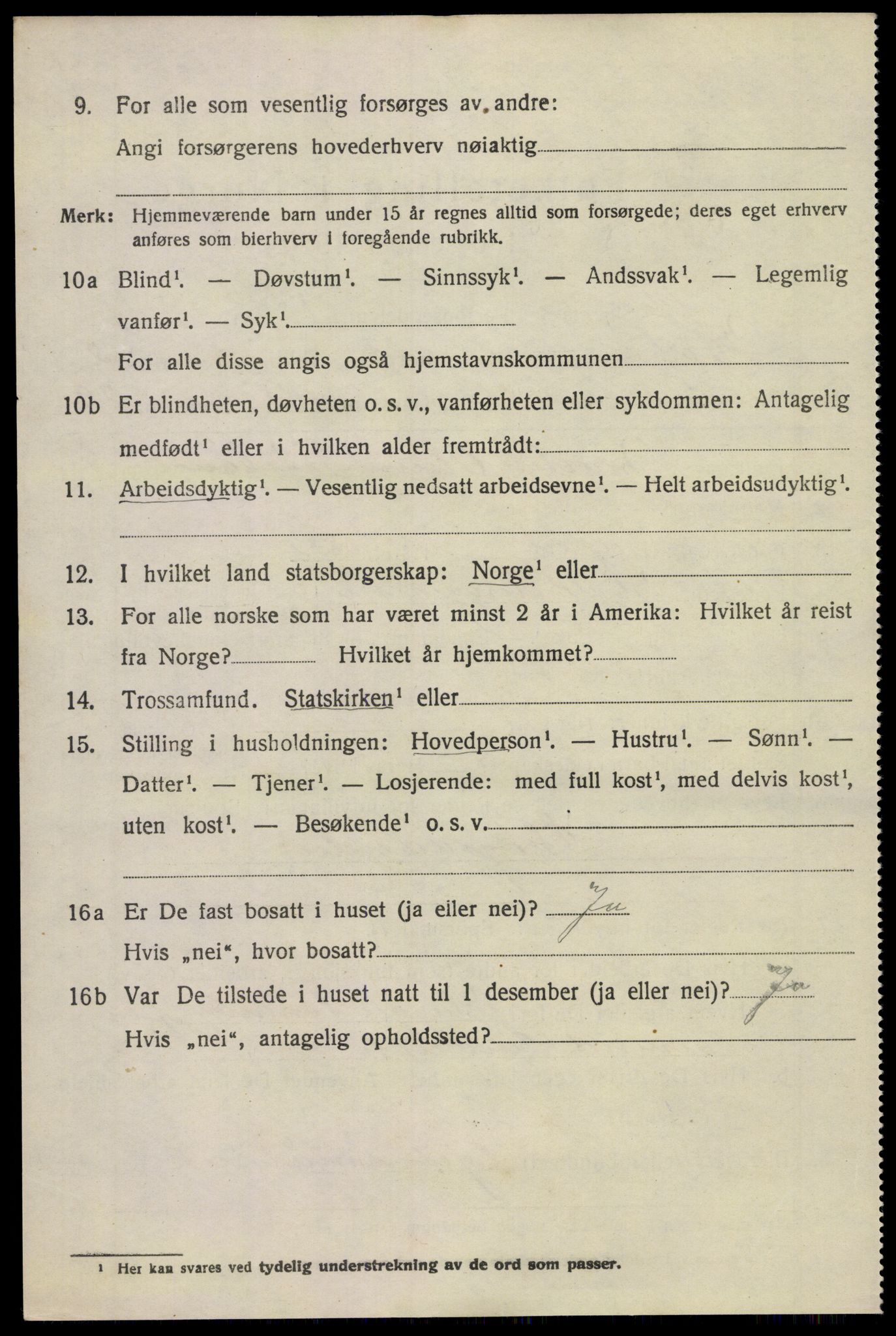 SAKO, 1920 census for Hof, 1920, p. 2734