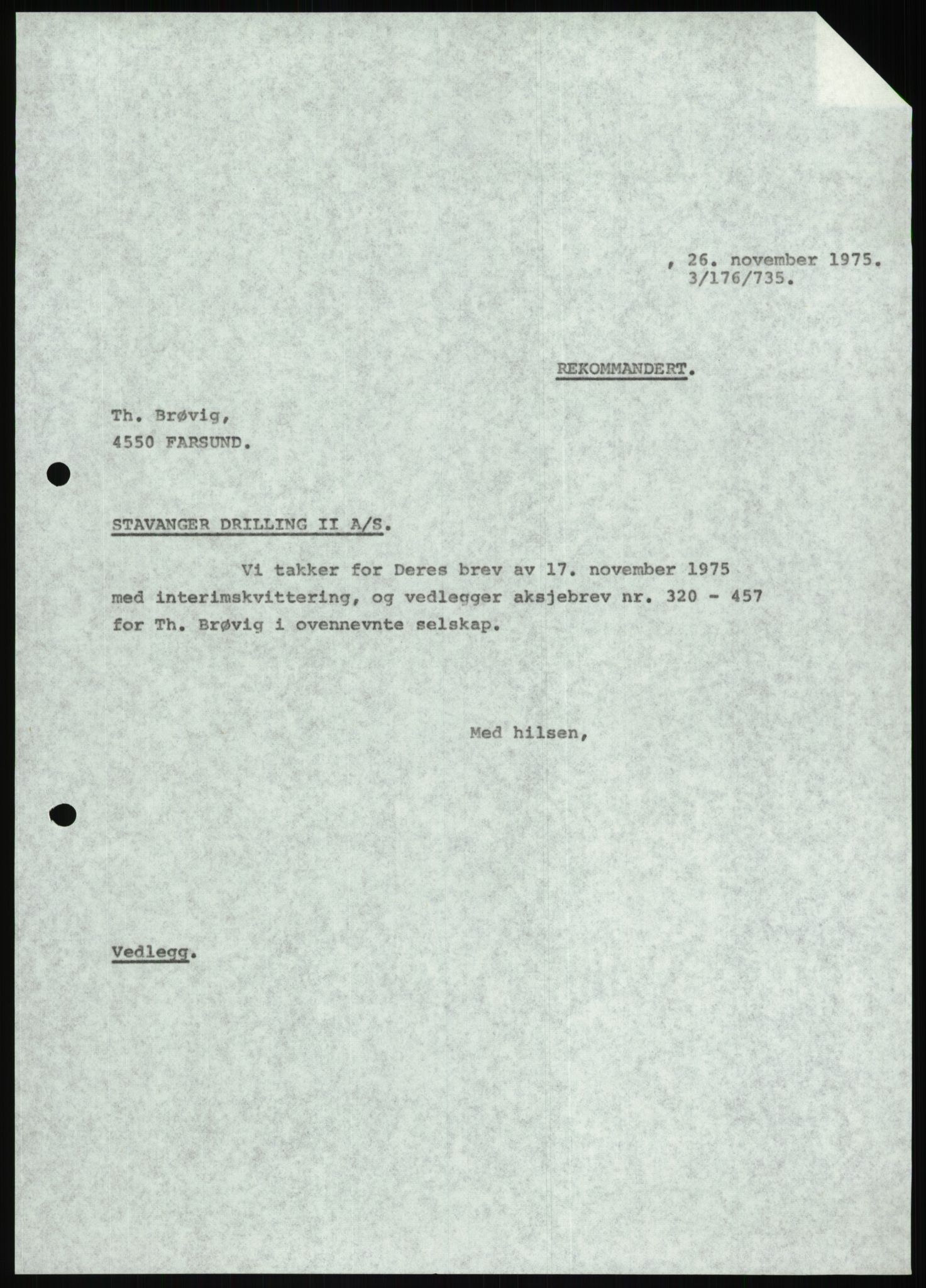 Pa 1503 - Stavanger Drilling AS, AV/SAST-A-101906/D/L0007: Korrespondanse og saksdokumenter, 1974-1981, p. 637