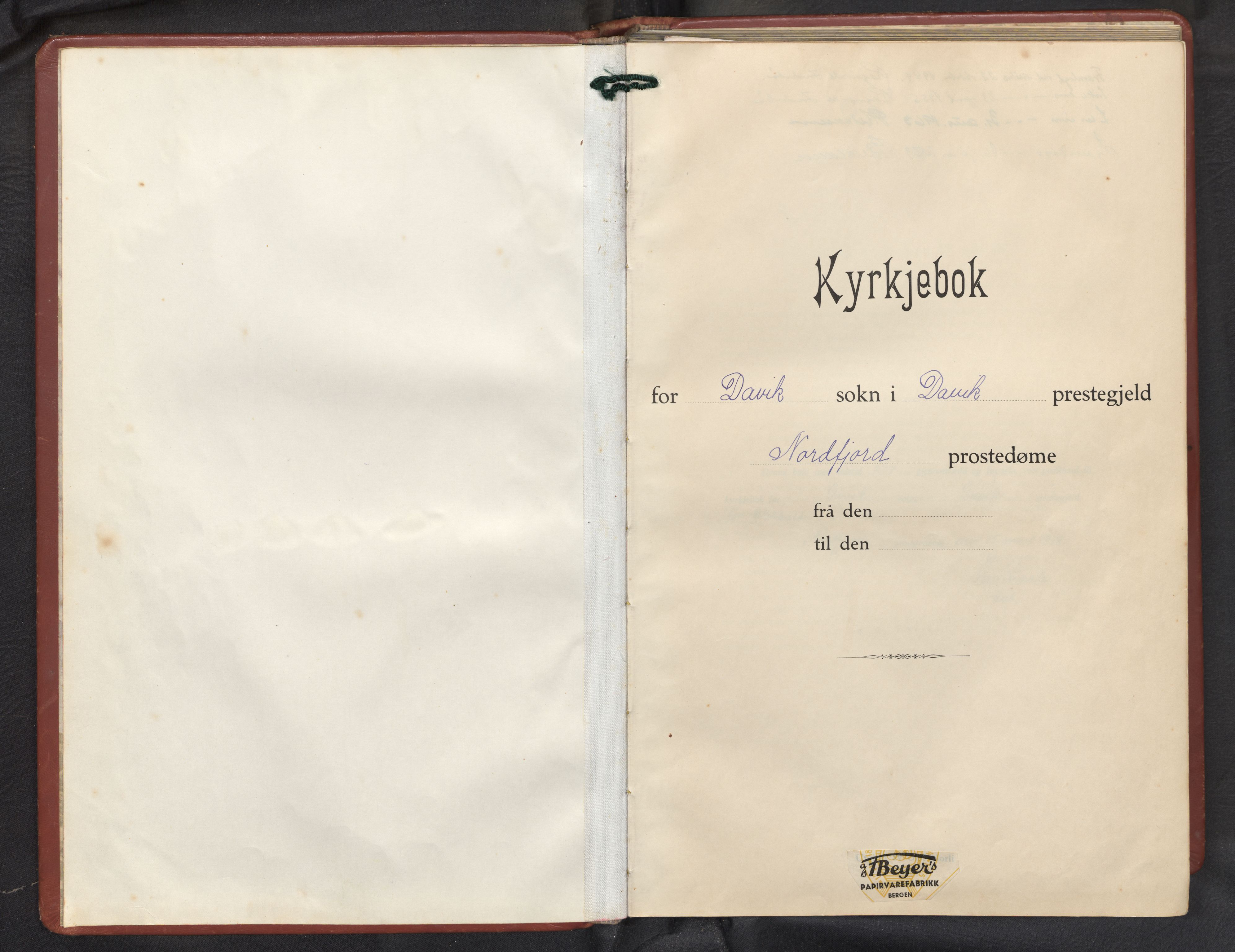 Davik sokneprestembete, SAB/A-79701/H/Hab/Haba/L0004: Parish register (copy) no. A 4, 1946-1979