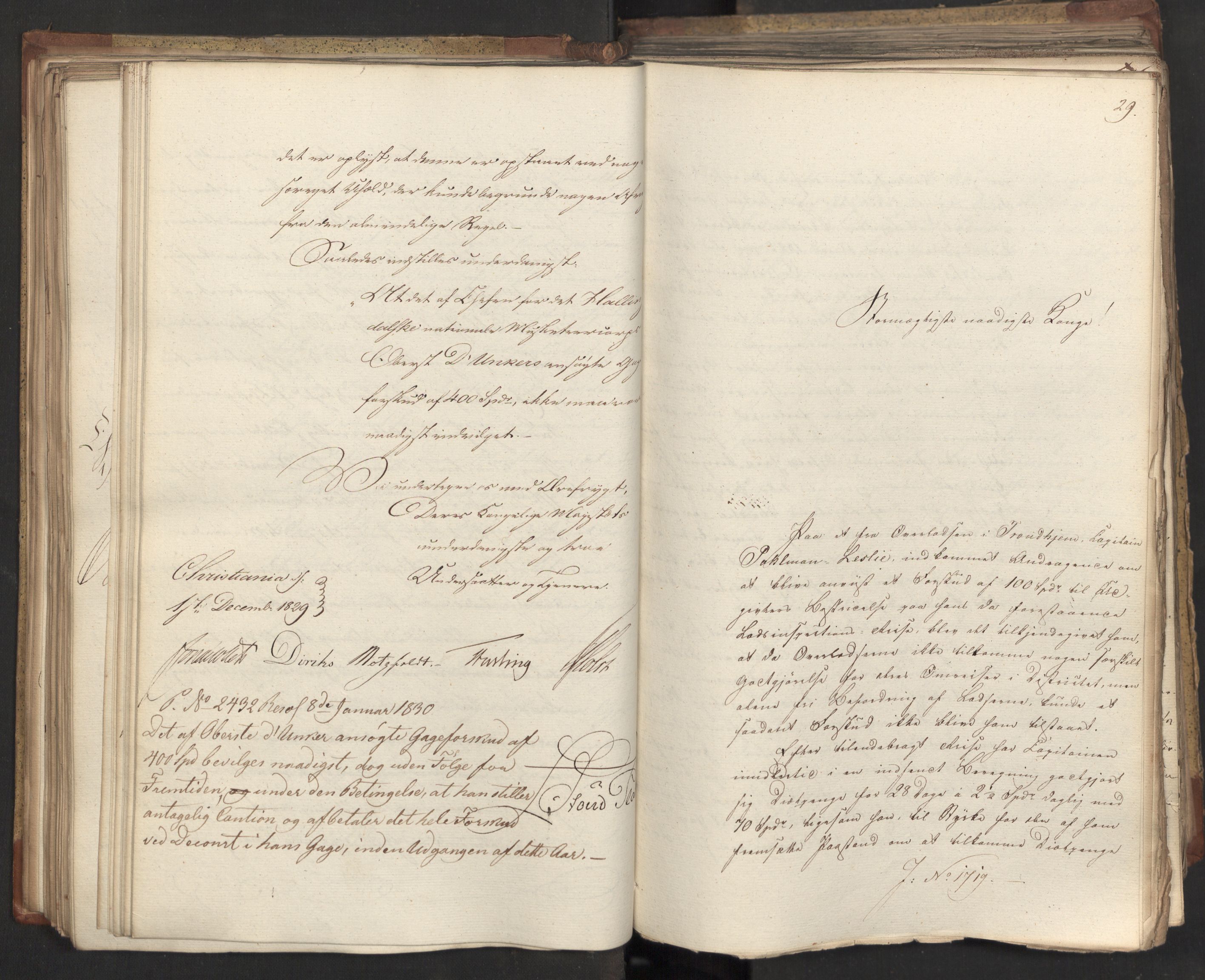 Statsrådsavdelingen i Stockholm, AV/RA-S-1003/D/Da/L0062: Regjeringsinnstillinger nr. 1667-1787, 1829, p. 147