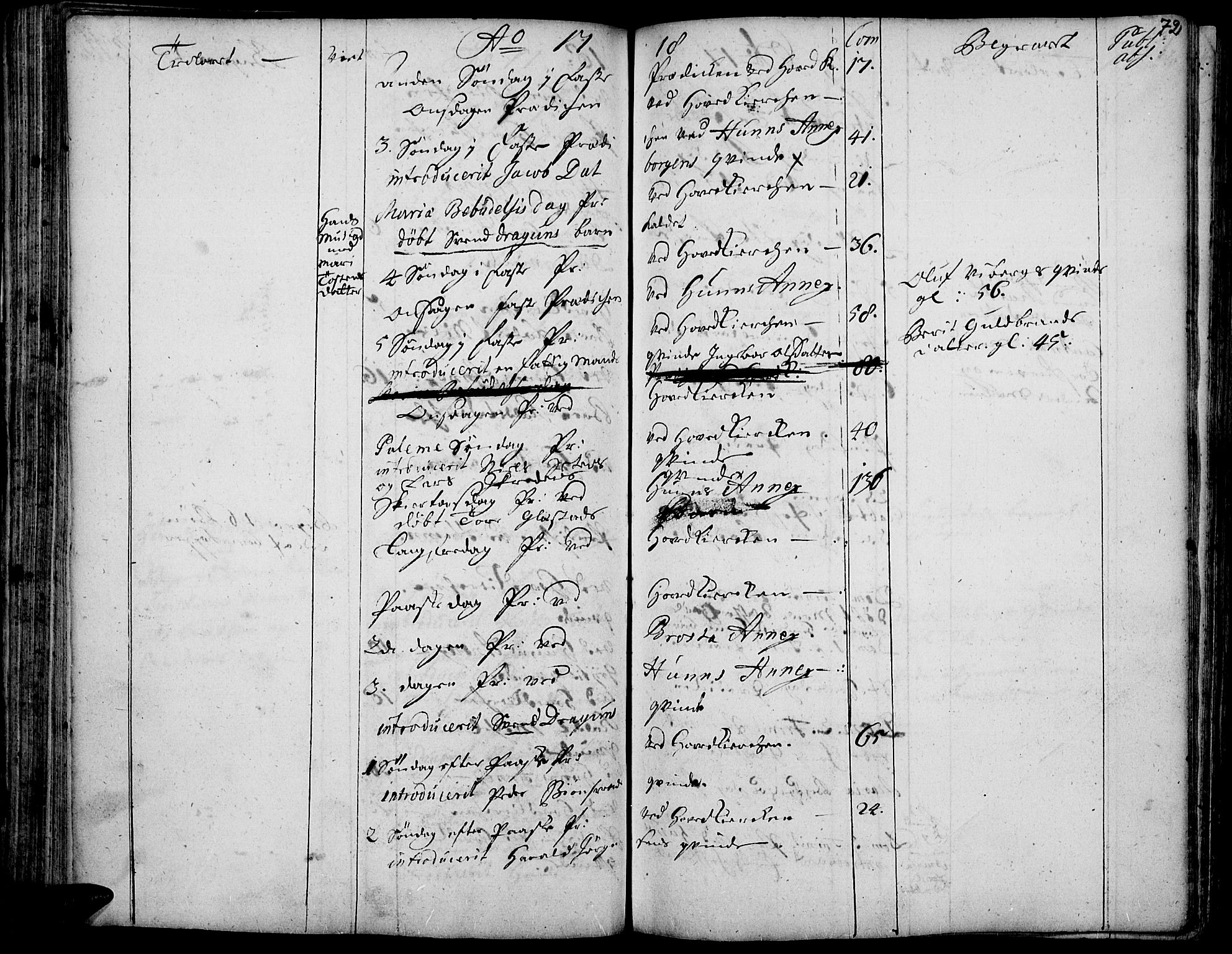 Vardal prestekontor, SAH/PREST-100/H/Ha/Haa/L0001: Parish register (official) no. 1, 1706-1748, p. 72