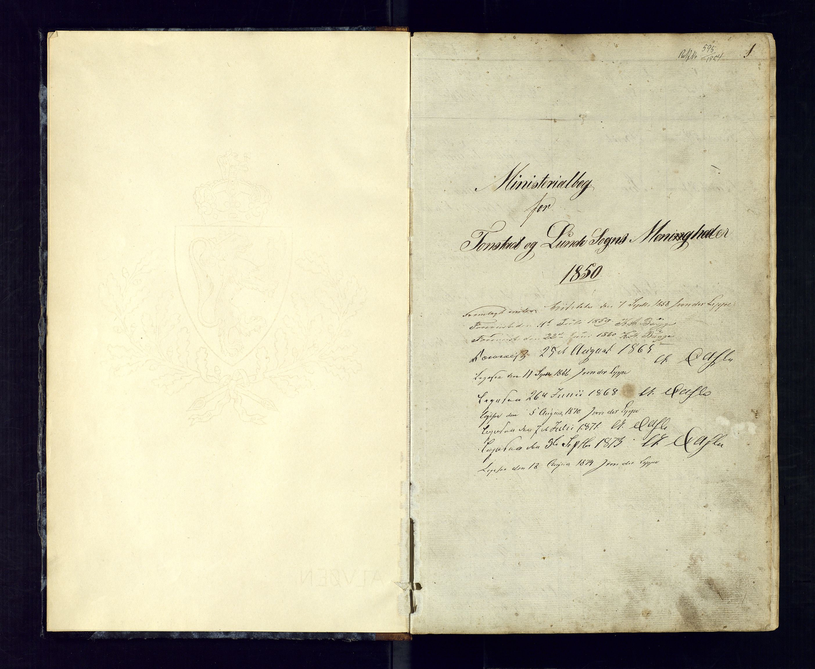 Sirdal sokneprestkontor, SAK/1111-0036/F/Fb/Fbb/L0002: Parish register (copy) no. B-2, 1848-1878, p. 1