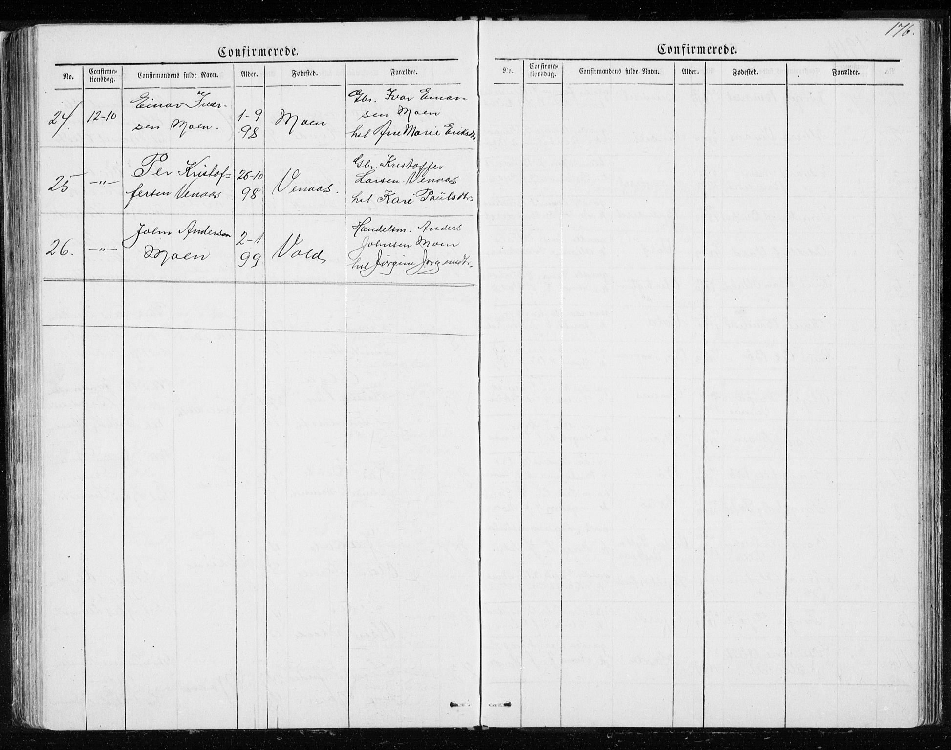 Ministerialprotokoller, klokkerbøker og fødselsregistre - Møre og Romsdal, AV/SAT-A-1454/543/L0564: Parish register (copy) no. 543C02, 1867-1915, p. 176