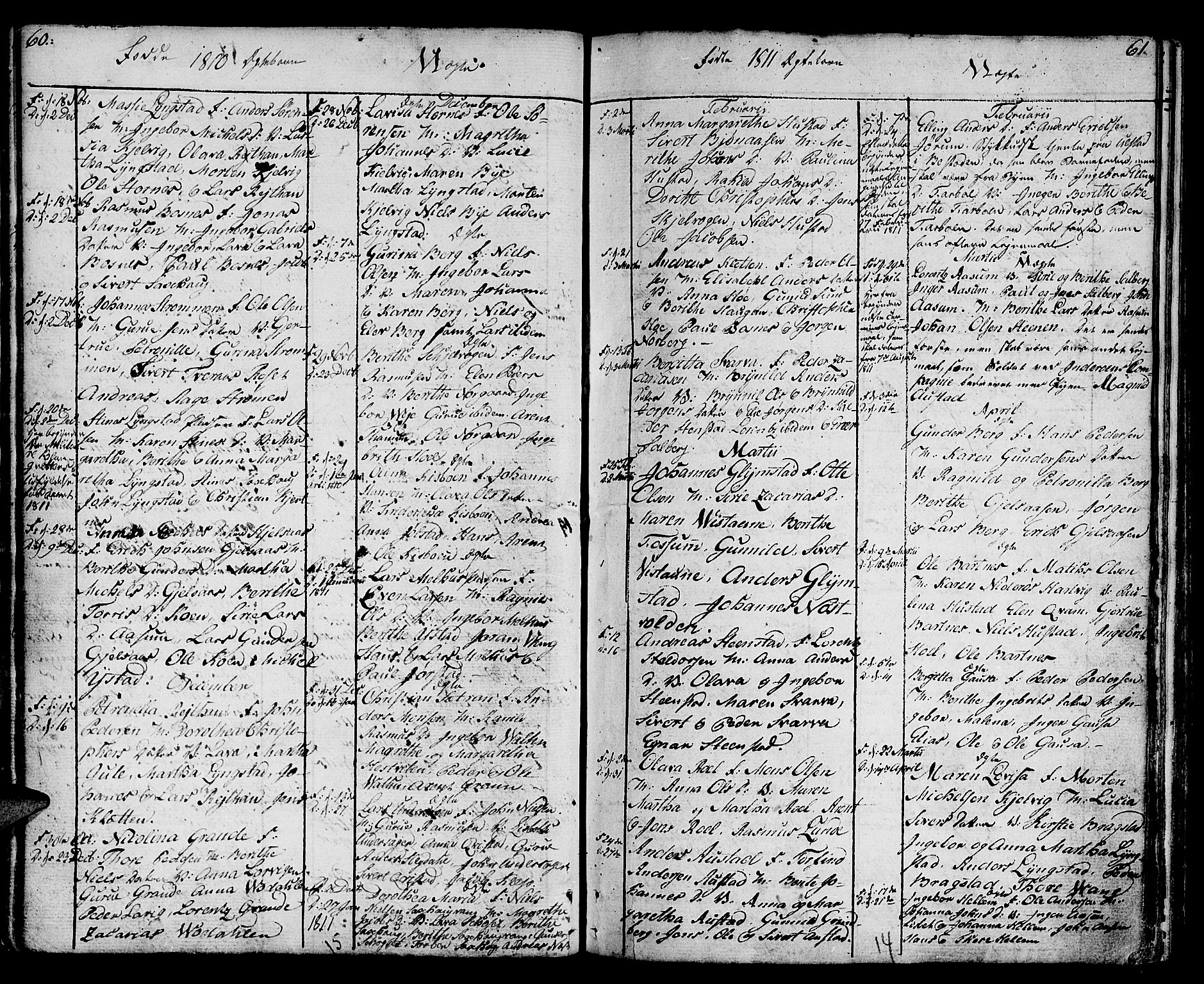 Ministerialprotokoller, klokkerbøker og fødselsregistre - Nord-Trøndelag, SAT/A-1458/730/L0274: Parish register (official) no. 730A03, 1802-1816, p. 60-61