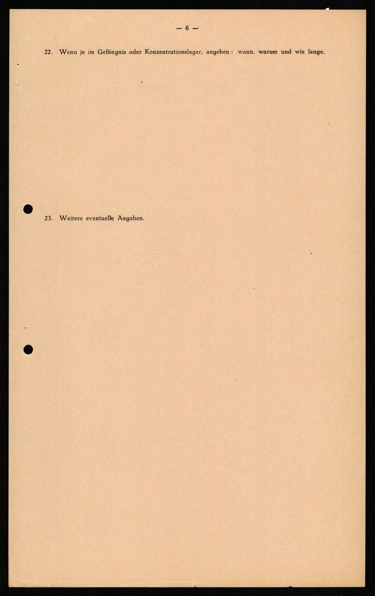 Forsvaret, Forsvarets overkommando II, RA/RAFA-3915/D/Db/L0014: CI Questionaires. Tyske okkupasjonsstyrker i Norge. Tyskere., 1945-1946, p. 36