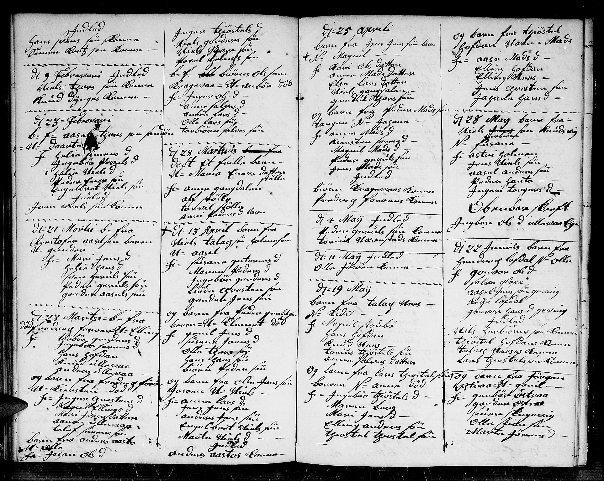 Dypvåg sokneprestkontor, AV/SAK-1111-0007/F/Fb/Fba/L0006: Parish register (copy) no. B 6, 1746-1762, p. 58