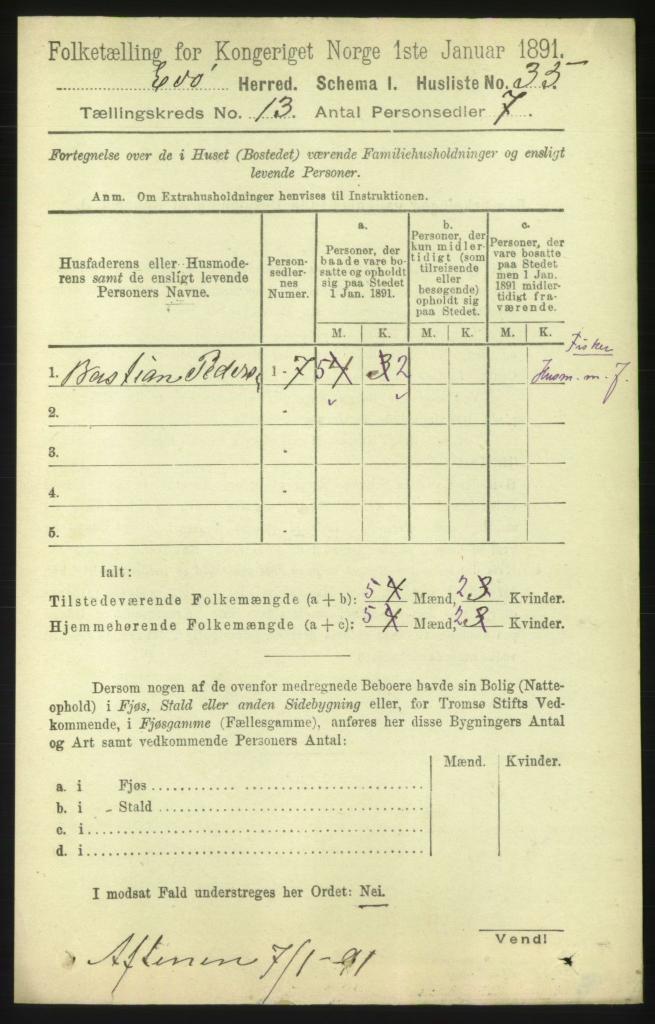 RA, 1891 census for 1573 Edøy, 1891, p. 3676