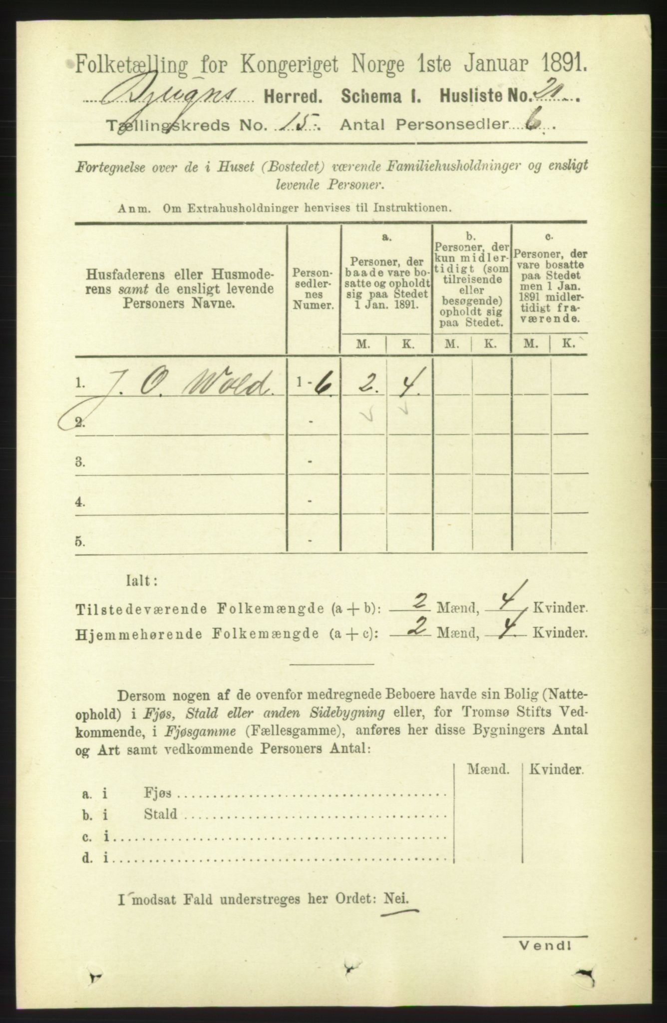 RA, 1891 census for 1627 Bjugn, 1891, p. 4234