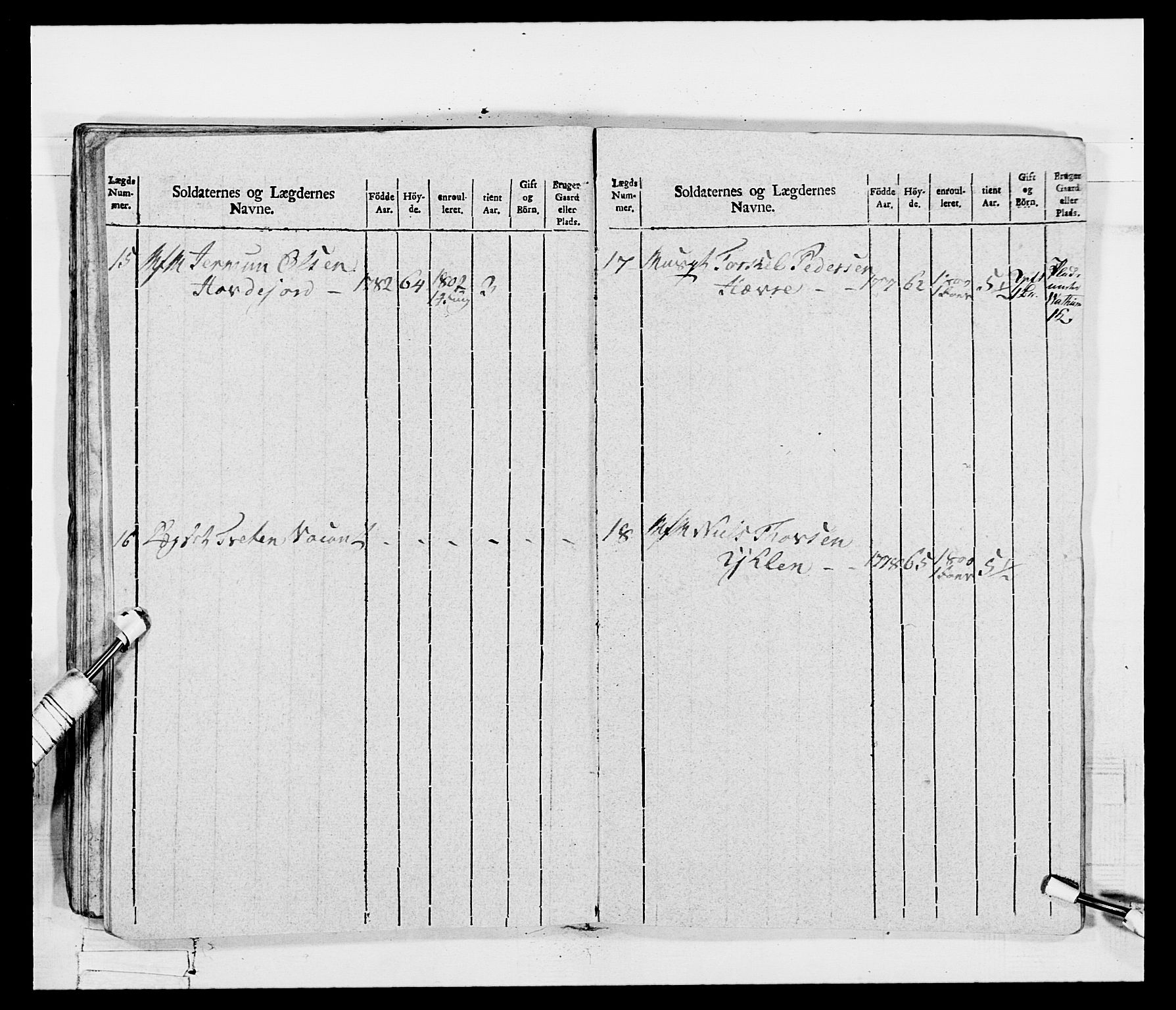 Generalitets- og kommissariatskollegiet, Det kongelige norske kommissariatskollegium, AV/RA-EA-5420/E/Eh/L0115: Telemarkske nasjonale infanteriregiment, 1802-1805, p. 638