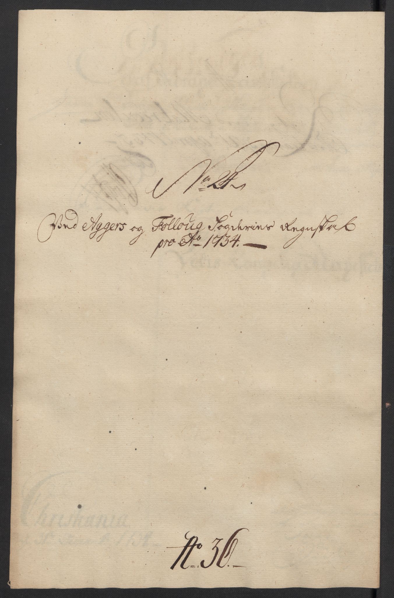 Rentekammeret inntil 1814, Reviderte regnskaper, Fogderegnskap, AV/RA-EA-4092/R10/L0473: Fogderegnskap Aker og Follo, 1734, p. 140