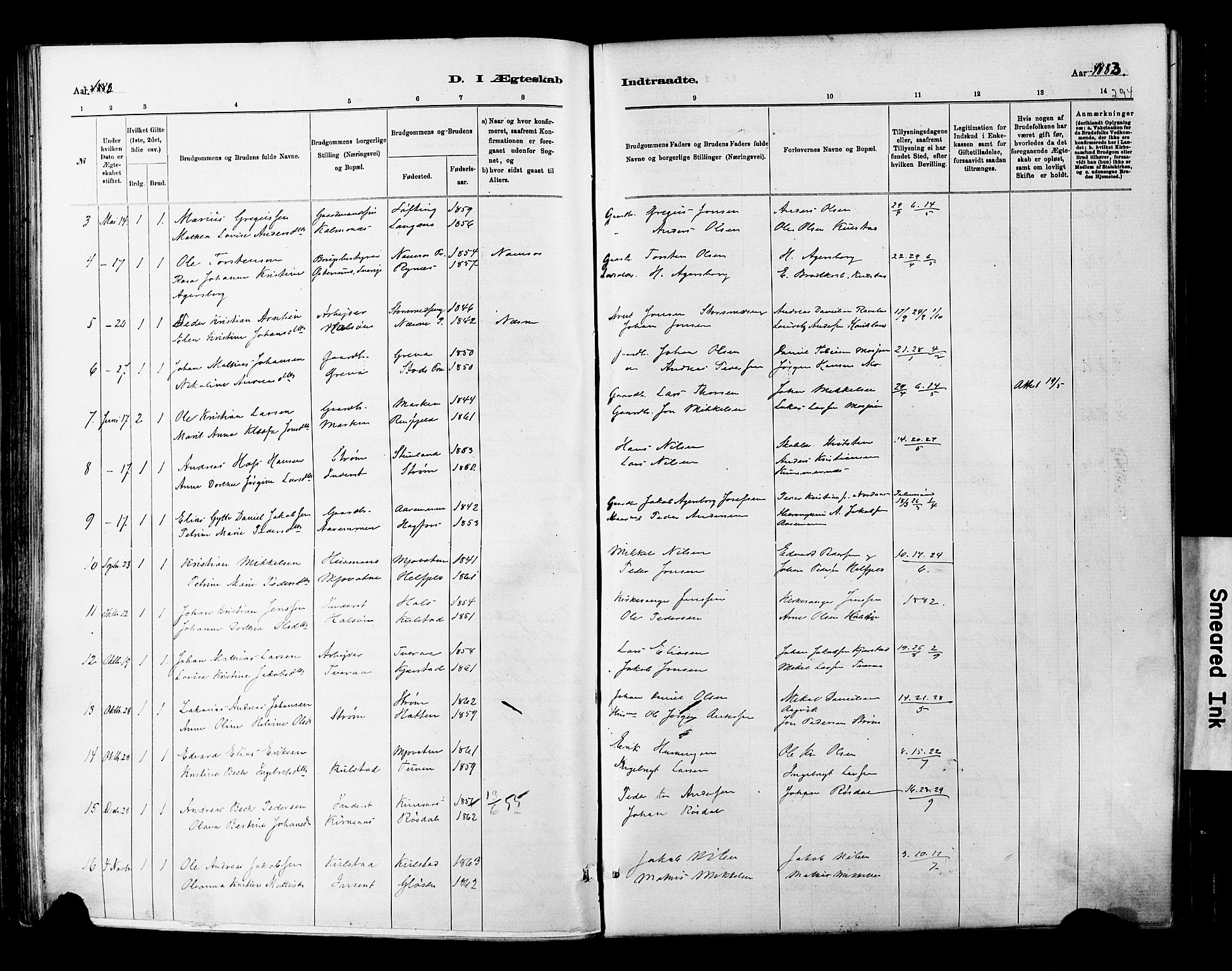 Ministerialprotokoller, klokkerbøker og fødselsregistre - Nordland, SAT/A-1459/820/L0295: Parish register (official) no. 820A16, 1880-1896, p. 294
