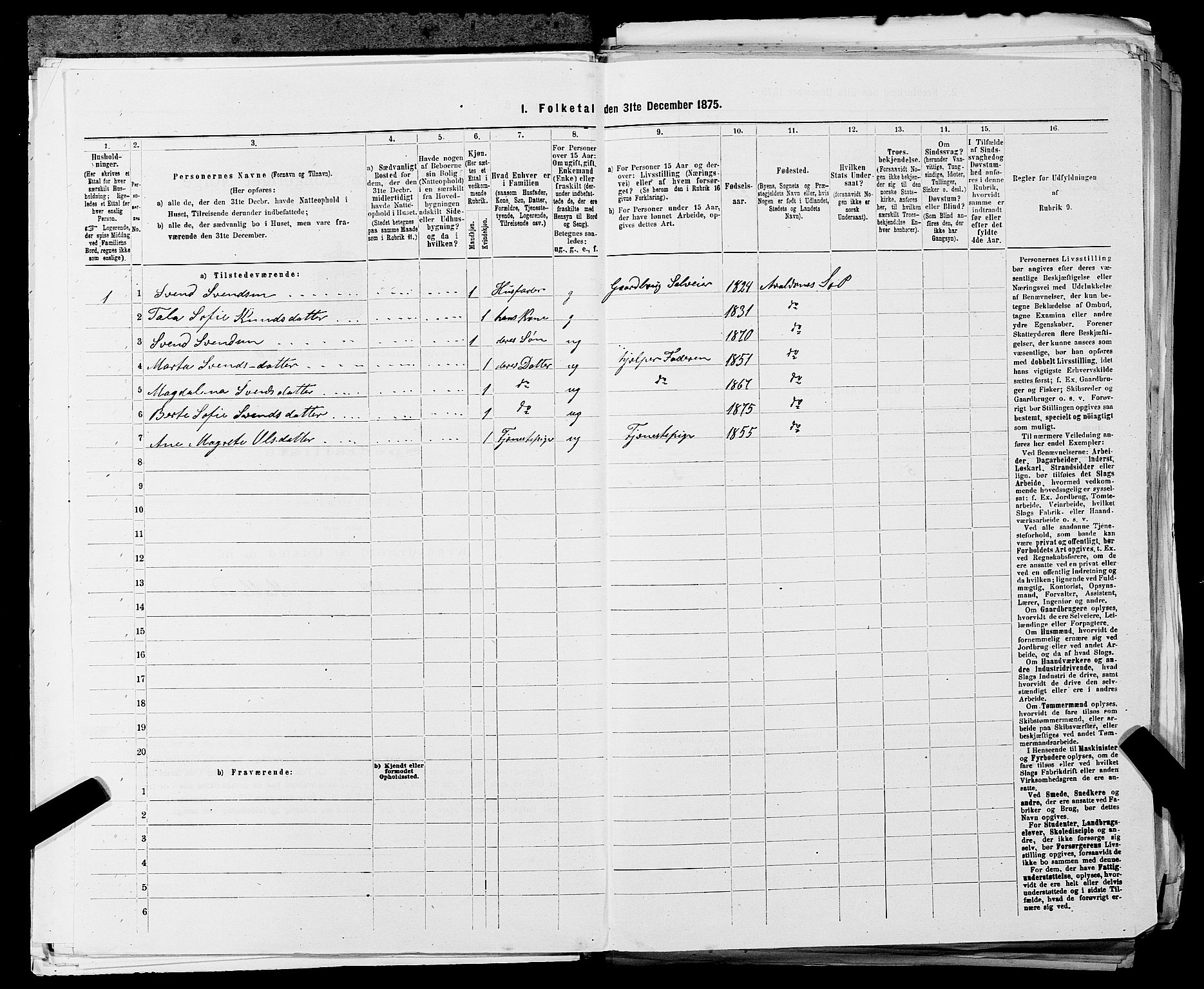 SAST, 1875 census for 1147L Avaldsnes/Avaldsnes og Kopervik, 1875, p. 927