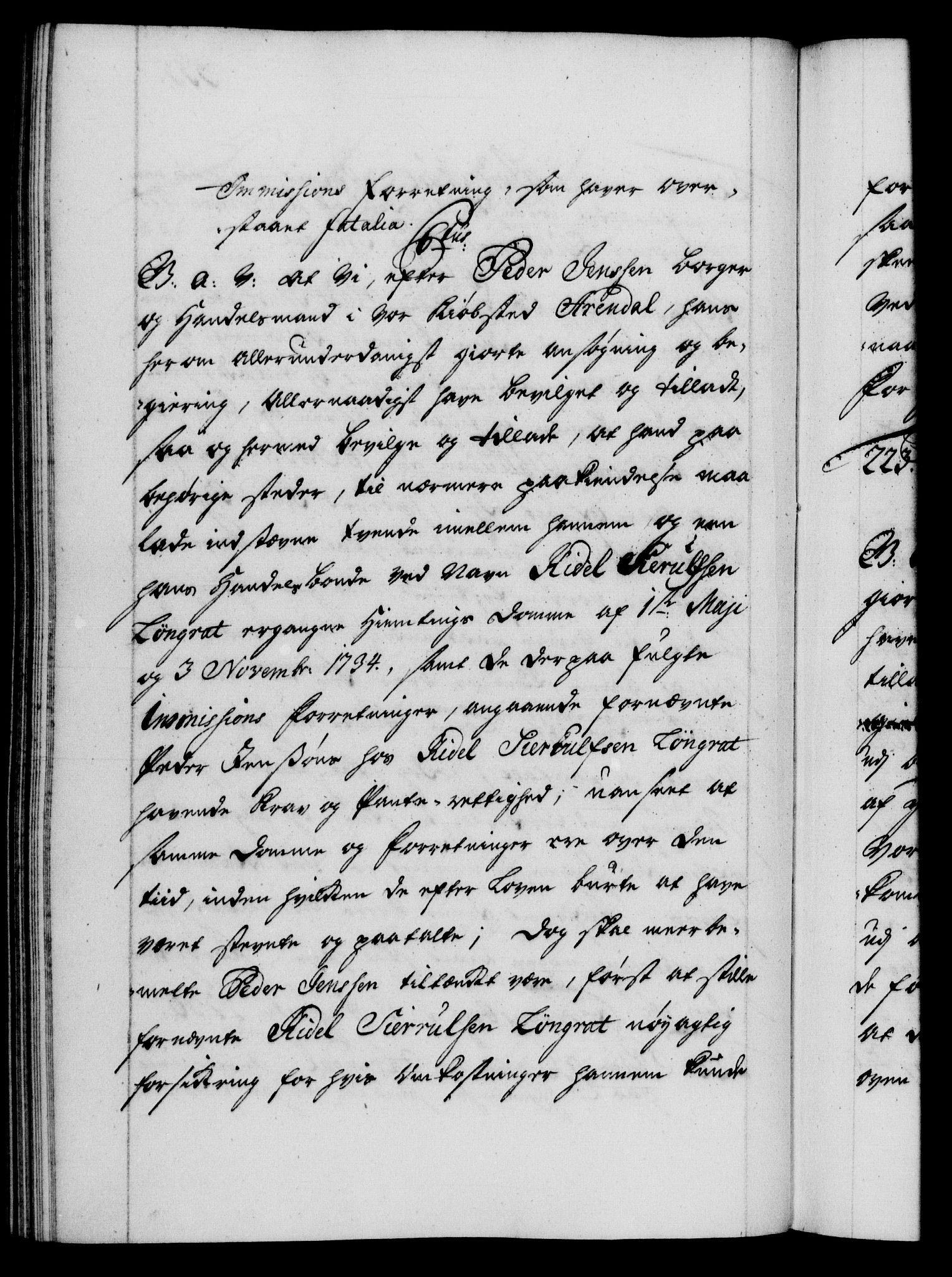 Danske Kanselli 1572-1799, AV/RA-EA-3023/F/Fc/Fca/Fcaa/L0029: Norske registre, 1735-1736, p. 555b