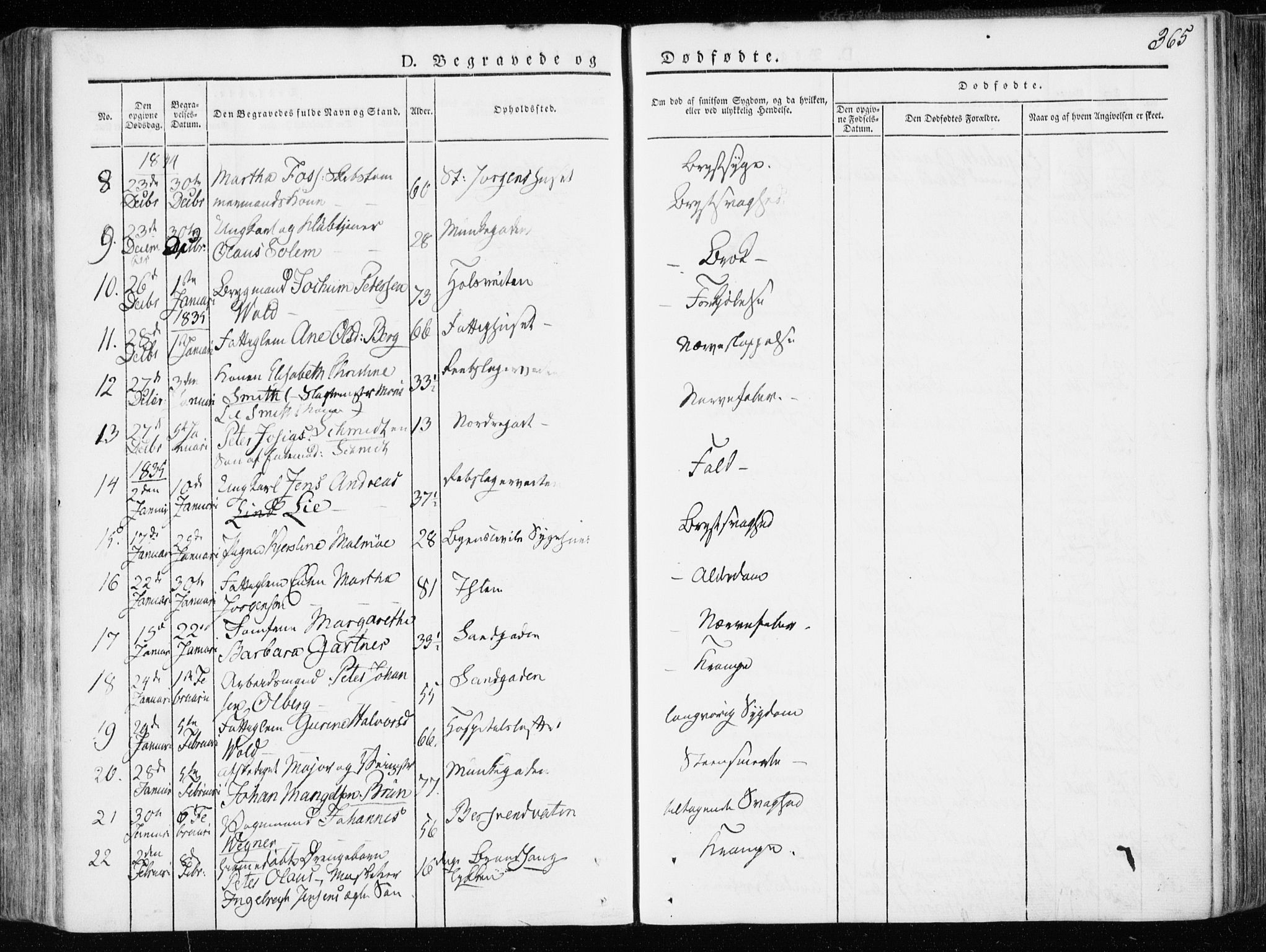 Ministerialprotokoller, klokkerbøker og fødselsregistre - Sør-Trøndelag, SAT/A-1456/601/L0047: Parish register (official) no. 601A15, 1831-1839, p. 365