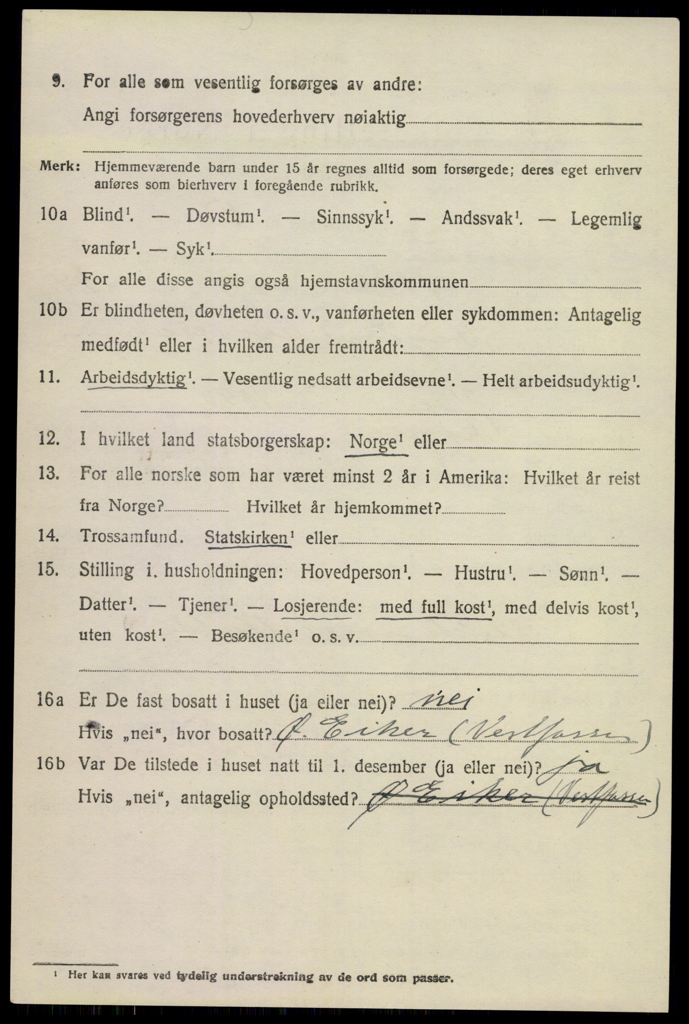 SAKO, 1920 census for Hurum, 1920, p. 5729