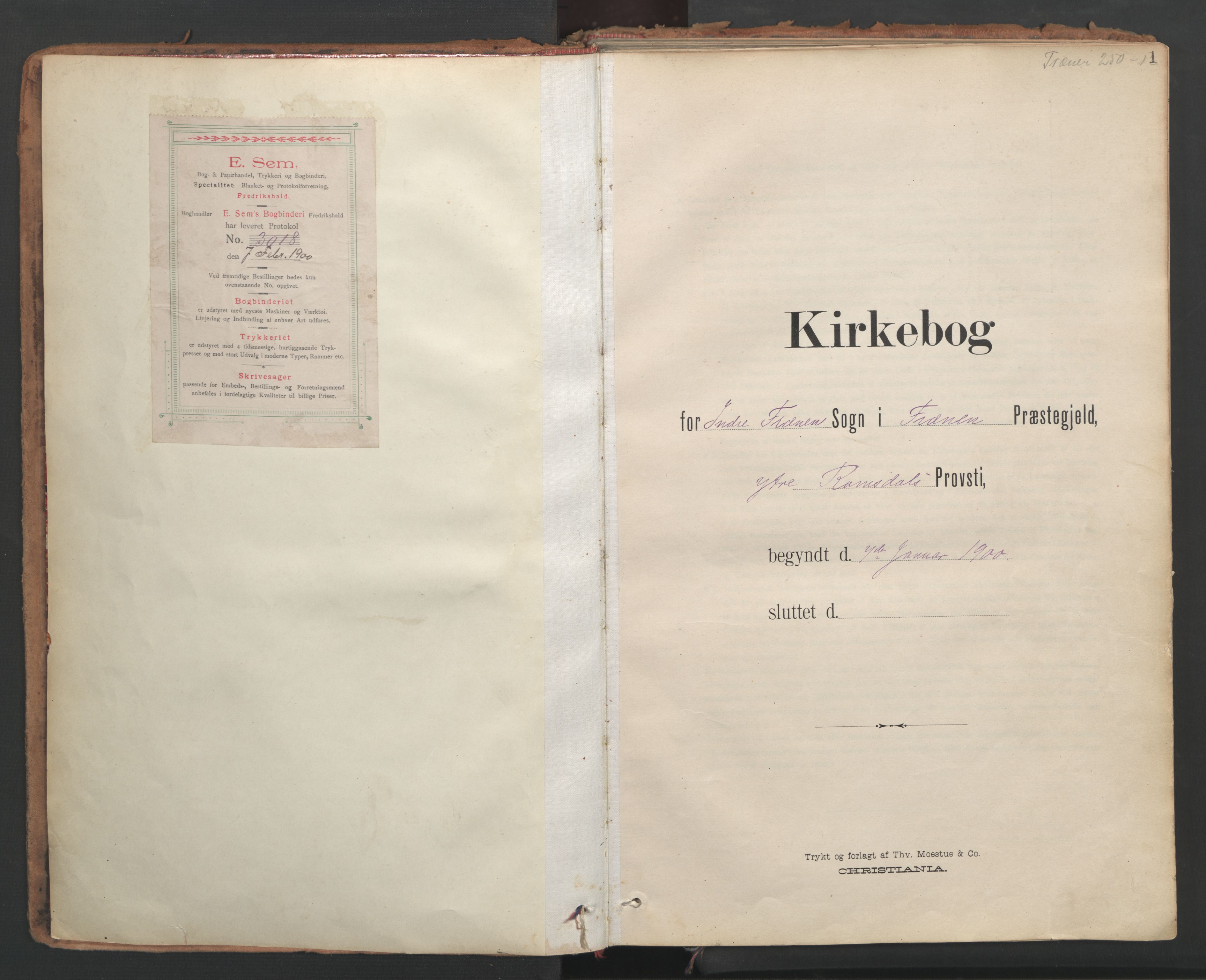 Ministerialprotokoller, klokkerbøker og fødselsregistre - Møre og Romsdal, AV/SAT-A-1454/564/L0741: Parish register (official) no. 564A02, 1900-1976, p. 1