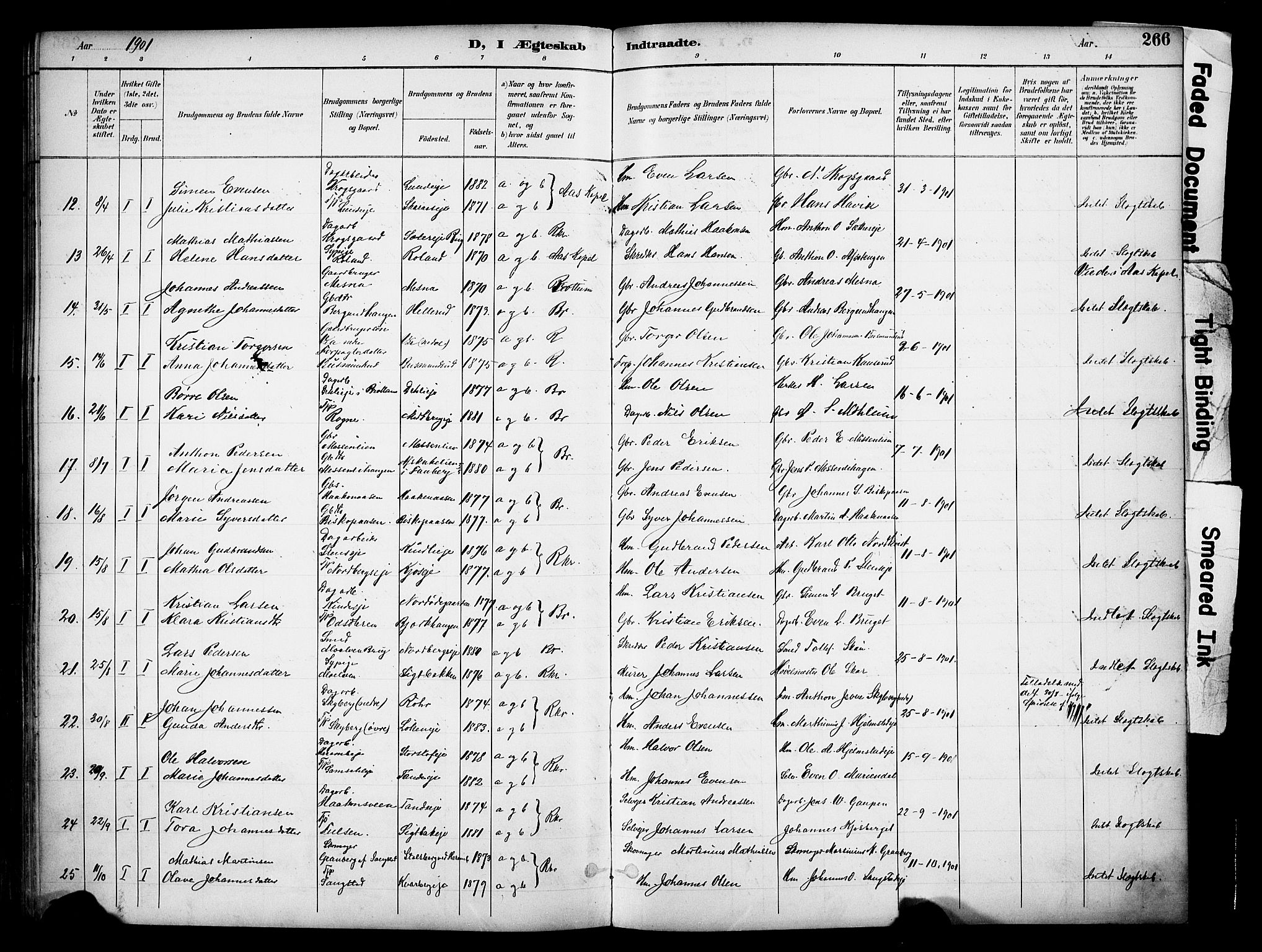 Ringsaker prestekontor, AV/SAH-PREST-014/K/Ka/L0017: Parish register (official) no. 17, 1891-1902, p. 266