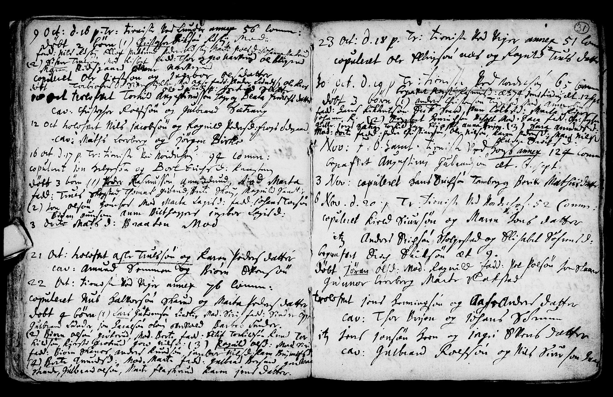 Norderhov kirkebøker, AV/SAKO-A-237/F/Fa/L0001: Parish register (official) no. 1, 1704-1716, p. 31