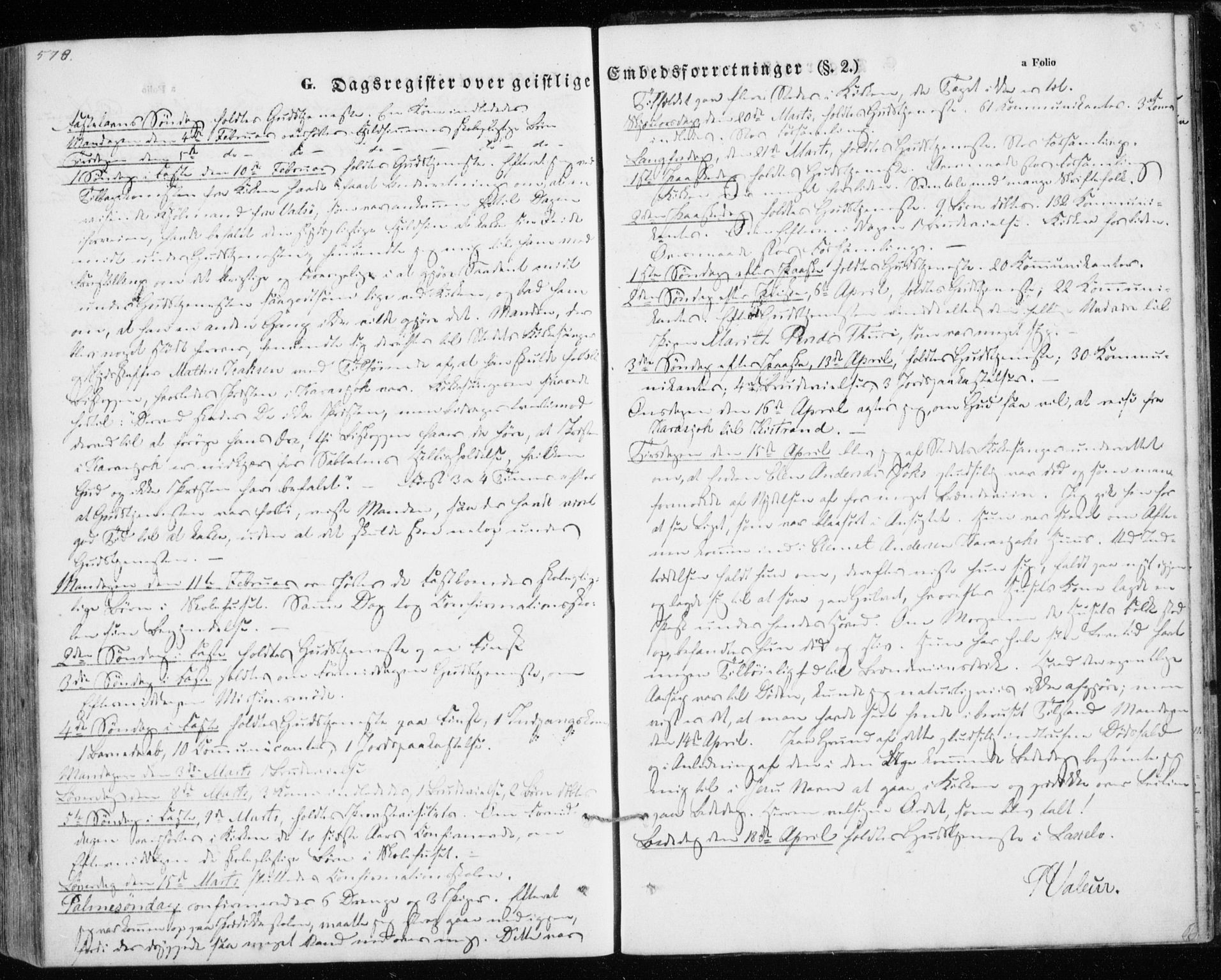 Kistrand/Porsanger sokneprestembete, AV/SATØ-S-1351/H/Ha/L0012.kirke: Parish register (official) no. 12, 1843-1871, p. 578-579