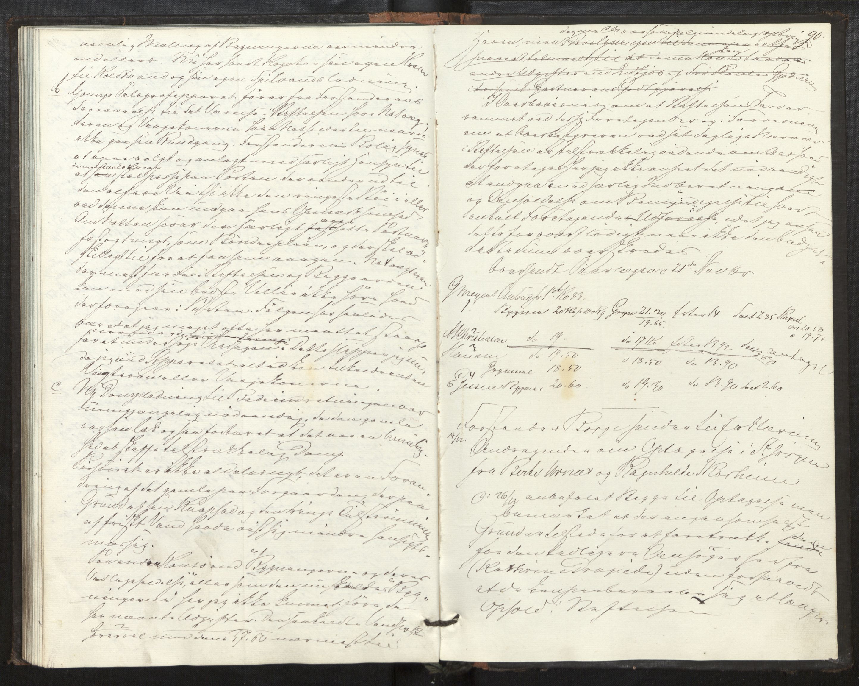 Lepraarkiver - Pleiestiftelsen for spedalske no.1, AV/SAB-A-60601/B.c/L0001: Journal, 1857-1882, p. 89b-90a