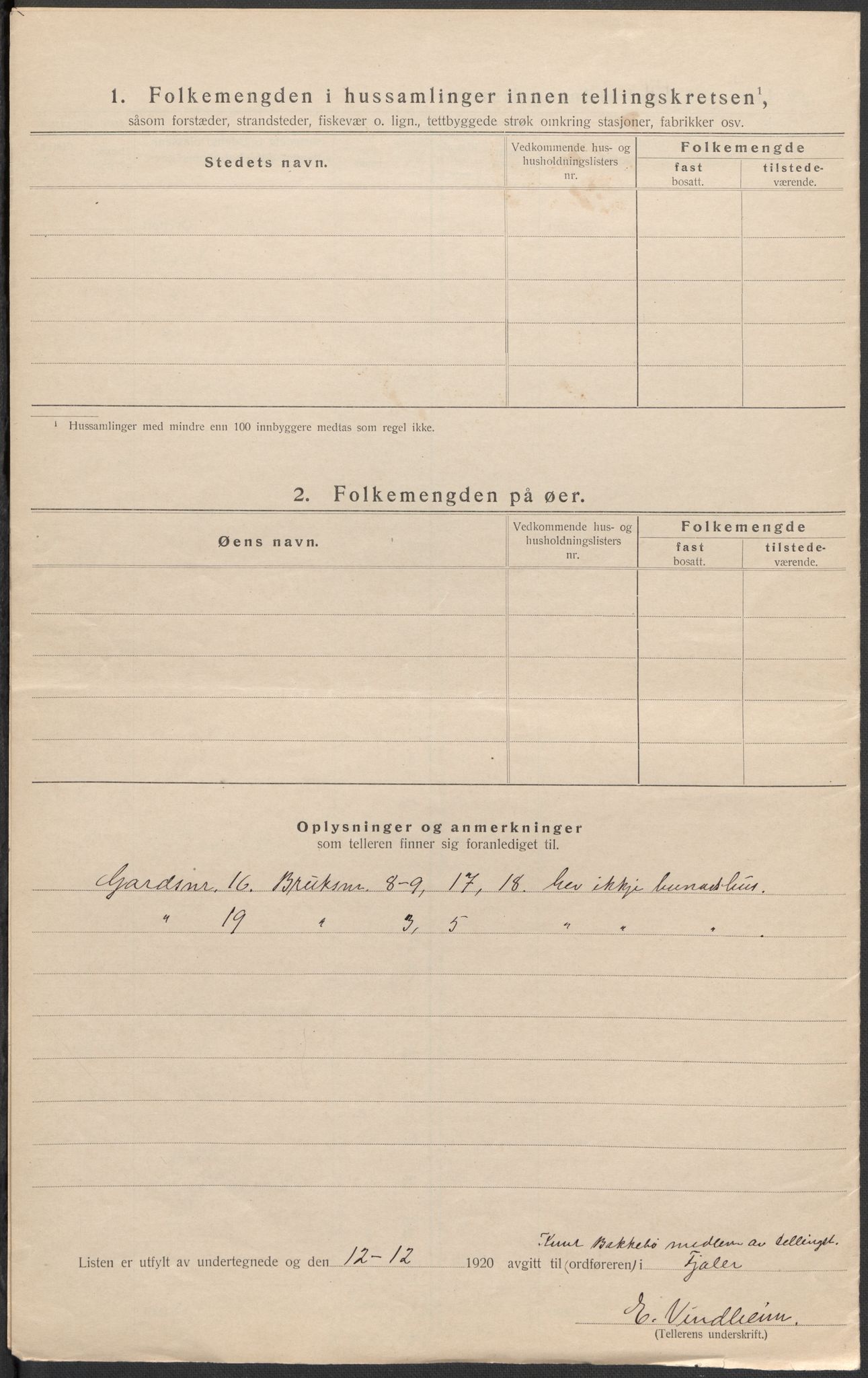 SAB, 1920 census for Fjaler, 1920, p. 14