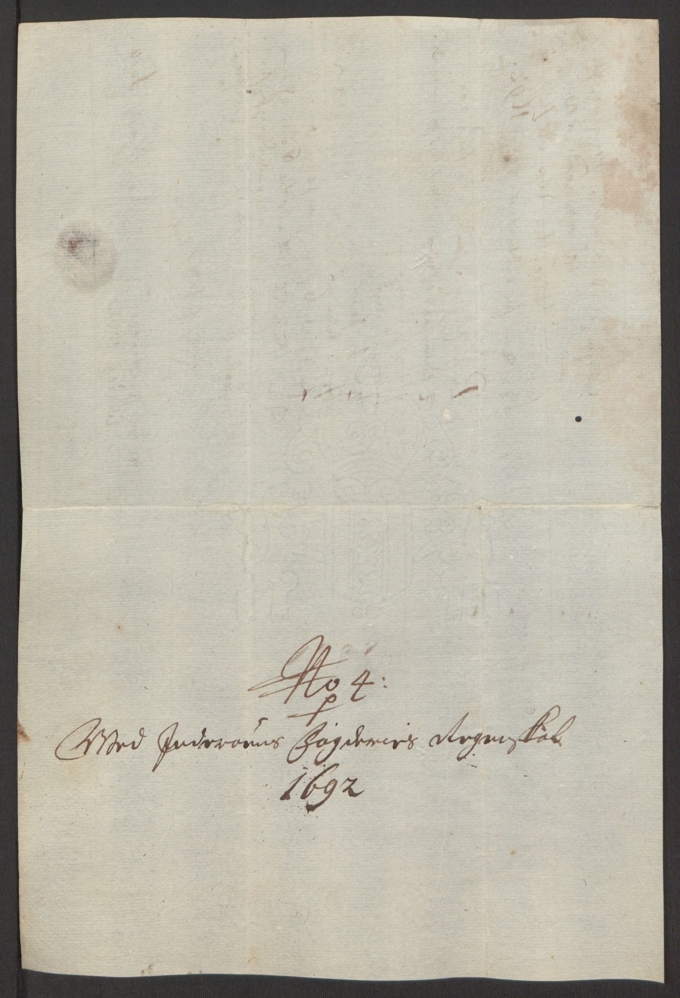 Rentekammeret inntil 1814, Reviderte regnskaper, Fogderegnskap, AV/RA-EA-4092/R63/L4308: Fogderegnskap Inderøy, 1692-1694, p. 147