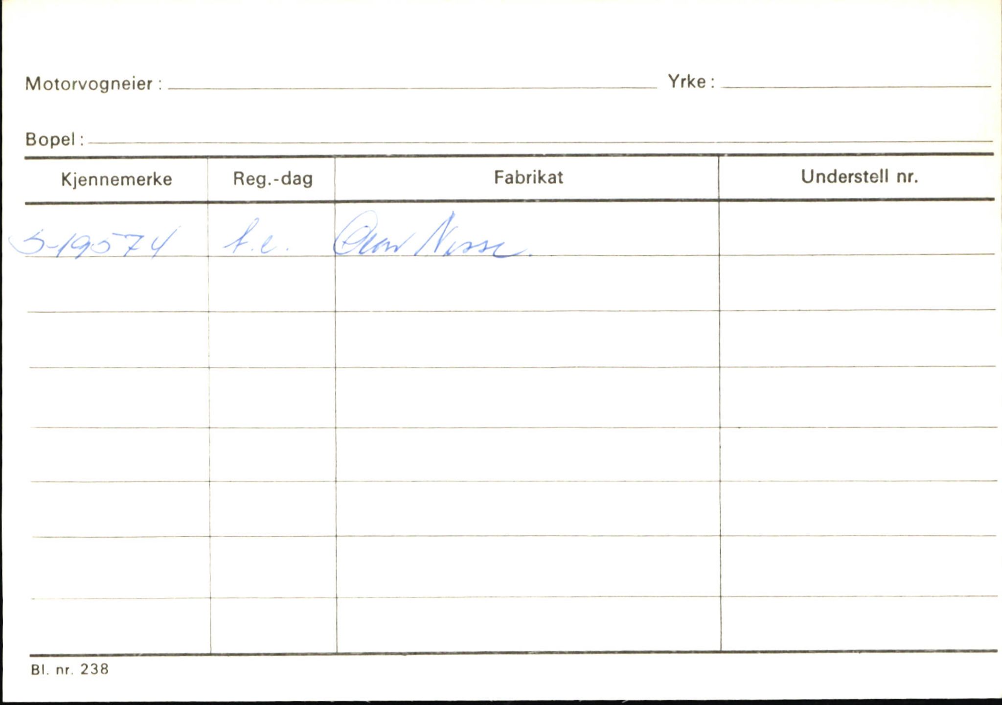 Statens vegvesen, Sogn og Fjordane vegkontor, AV/SAB-A-5301/4/F/L0146: Registerkort Årdal R-Å samt diverse kort, 1945-1975, p. 976