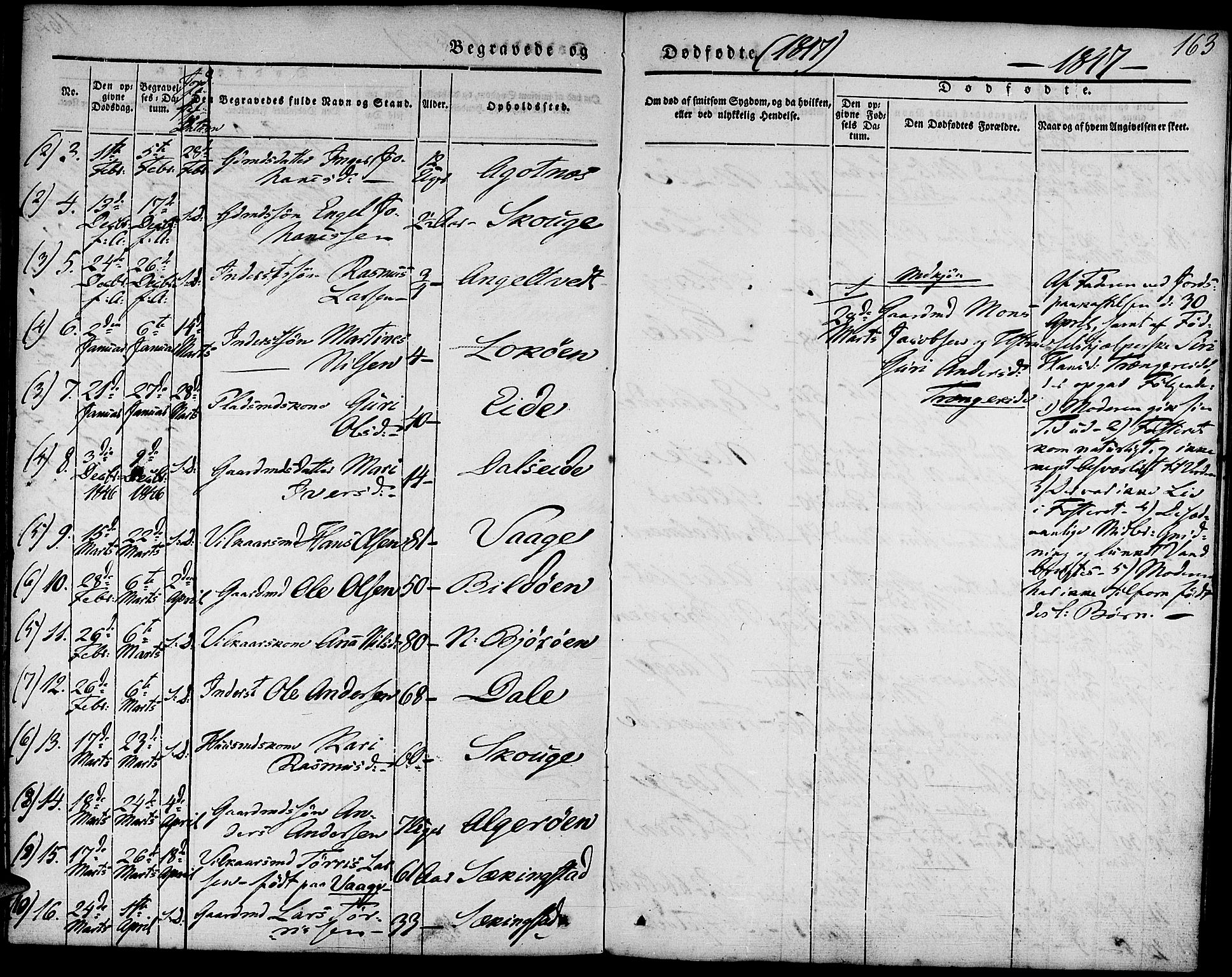 Fjell sokneprestembete, AV/SAB-A-75301/H/Haa: Parish register (official) no. A 1, 1835-1850, p. 163