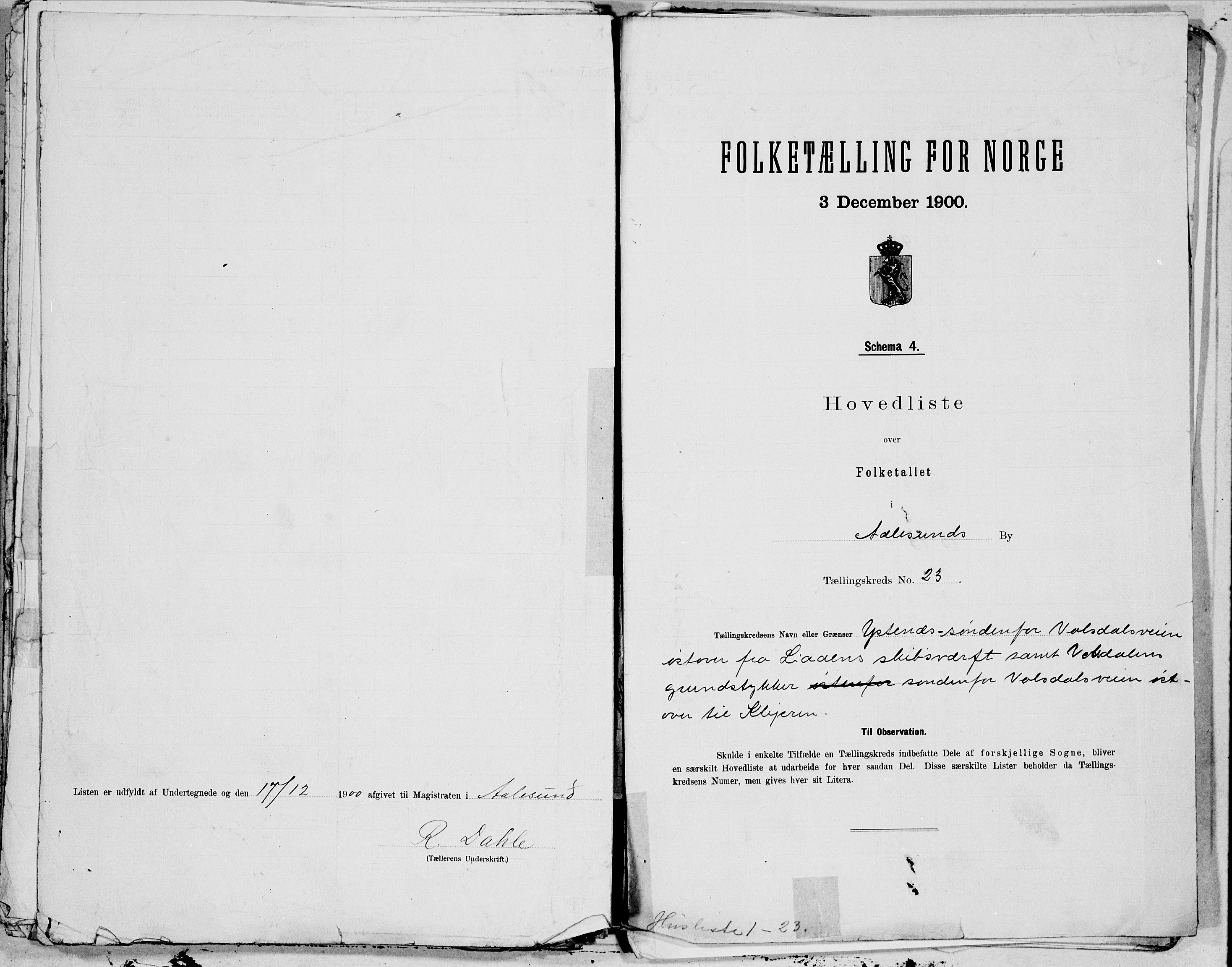 SAT, 1900 census for Ålesund, 1900, p. 48