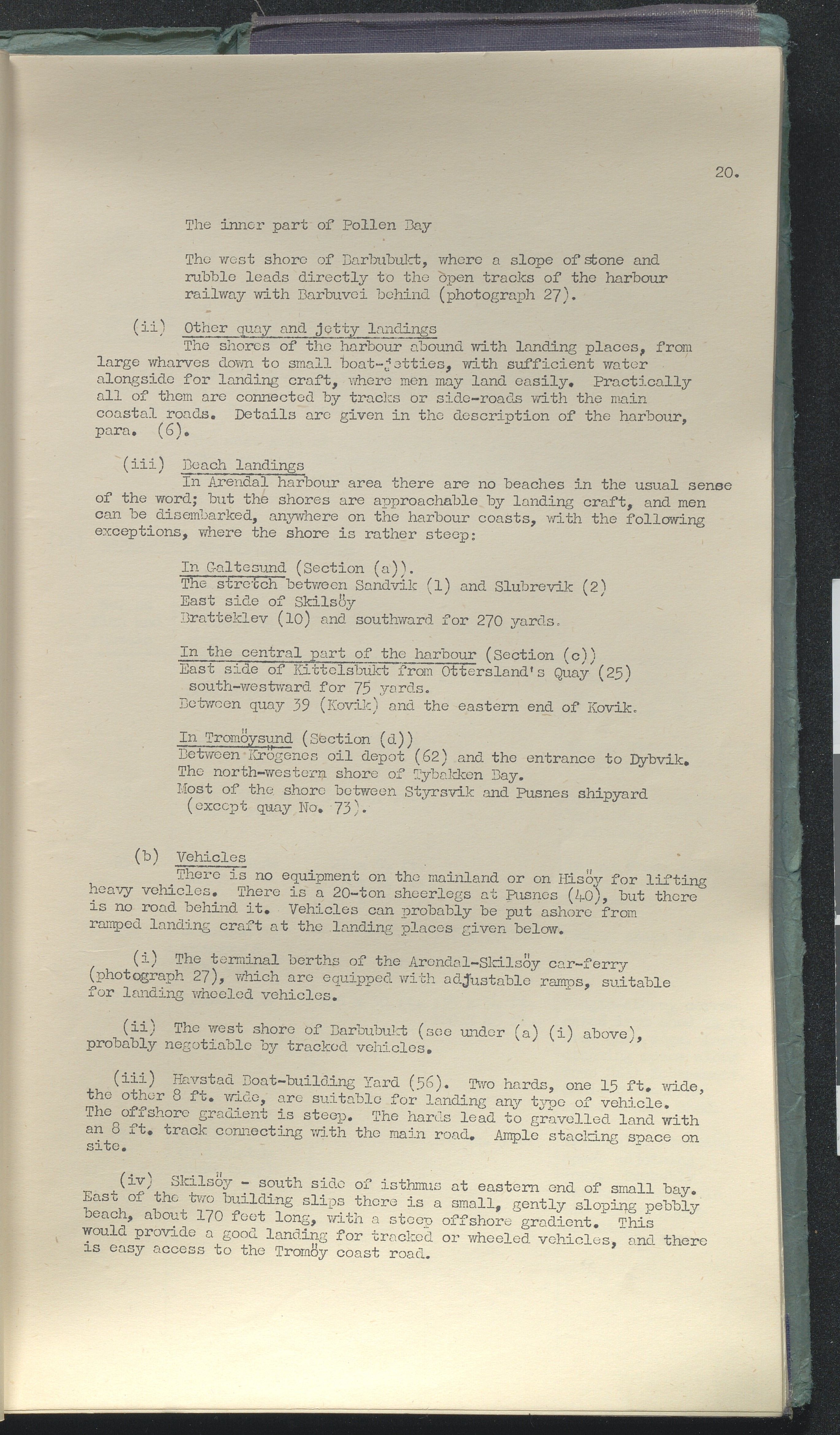 Inter-Services Topographic Department, AAKS/PA-3083/F/L0001: Arendal Port and Town, 1944, p. 20