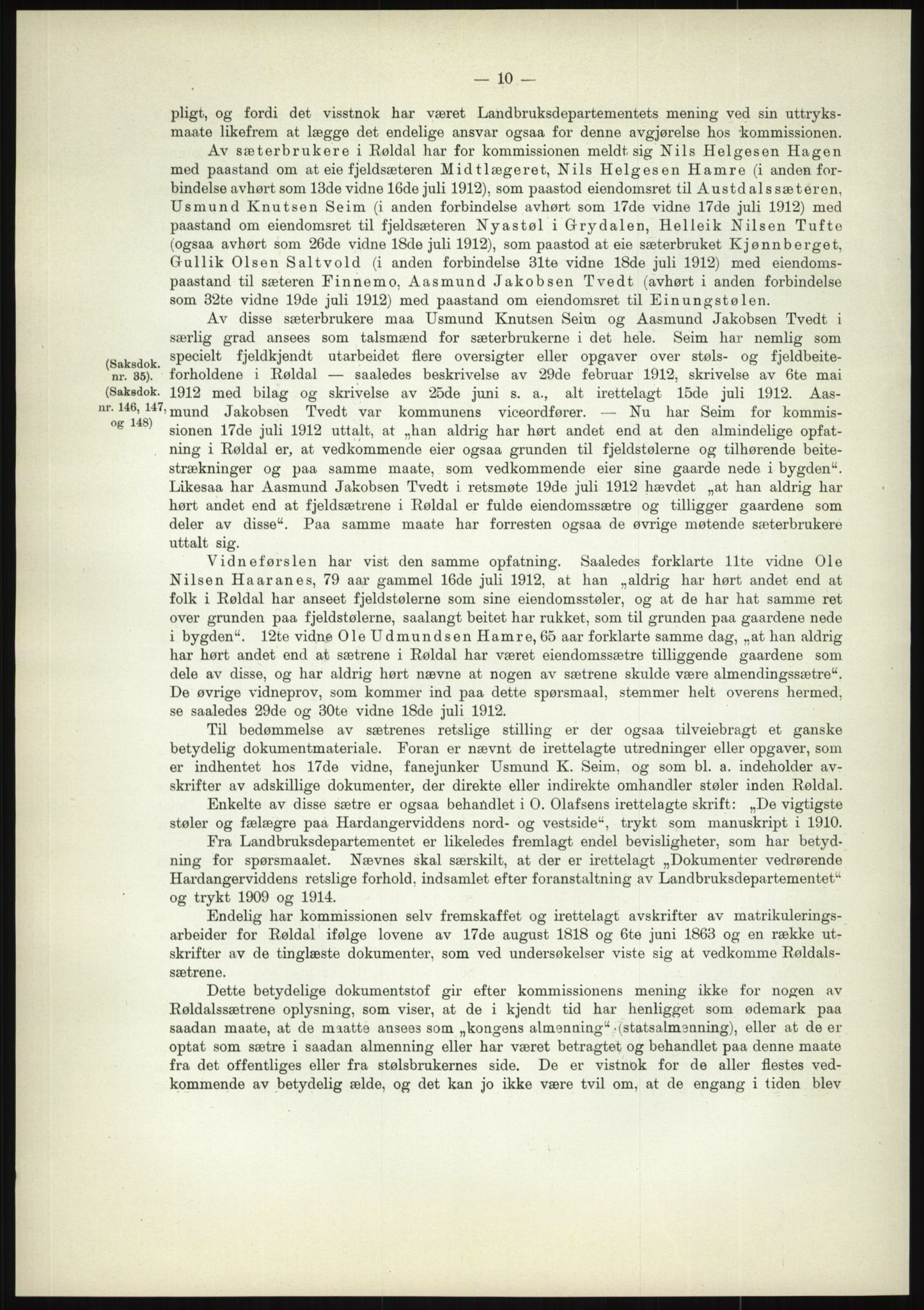 Høyfjellskommisjonen, AV/RA-S-1546/X/Xa/L0001: Nr. 1-33, 1909-1953, p. 551