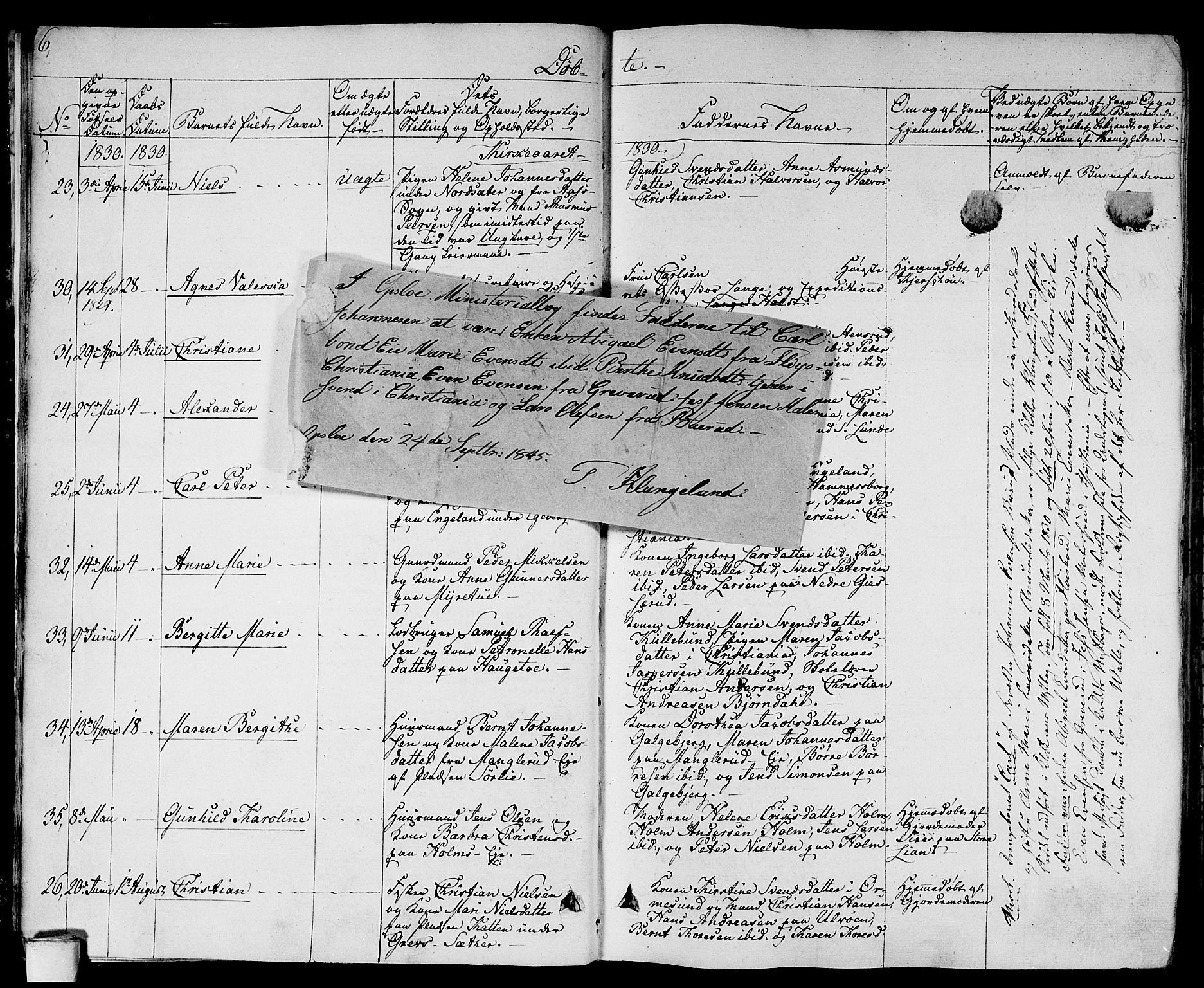 Gamlebyen prestekontor Kirkebøker, AV/SAO-A-10884/F/Fa/L0003: Parish register (official) no. 3, 1829-1849, p. 6